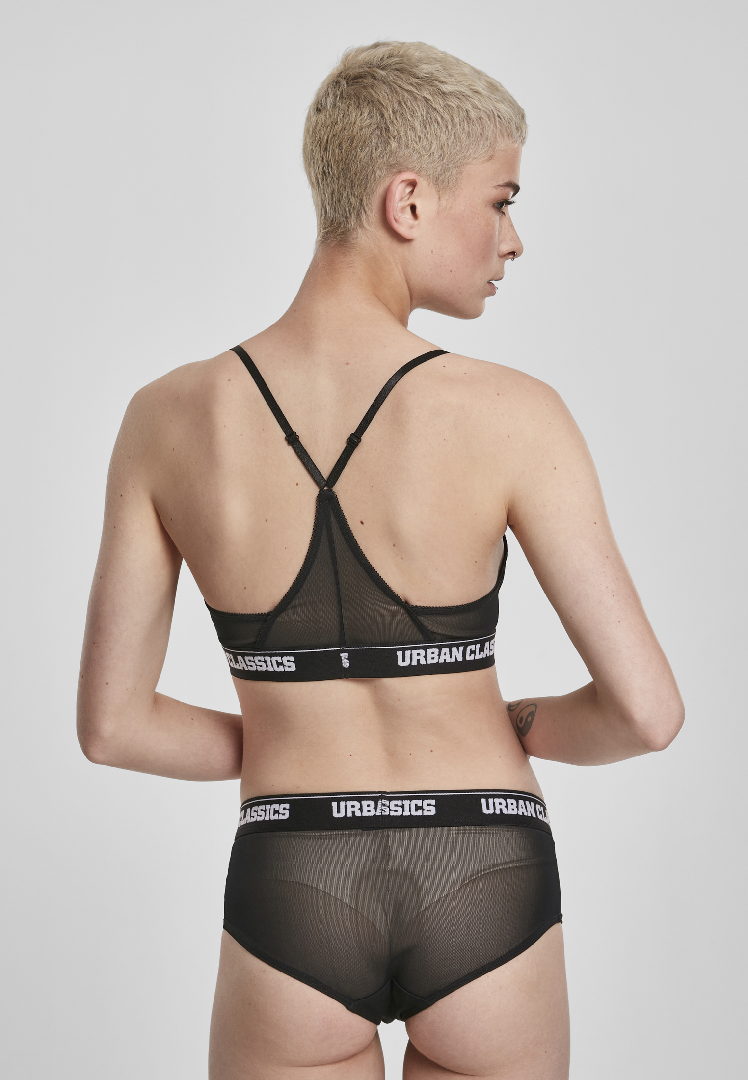 Ladies Triangle Tech Mesh Logo Bra - related product back image 7