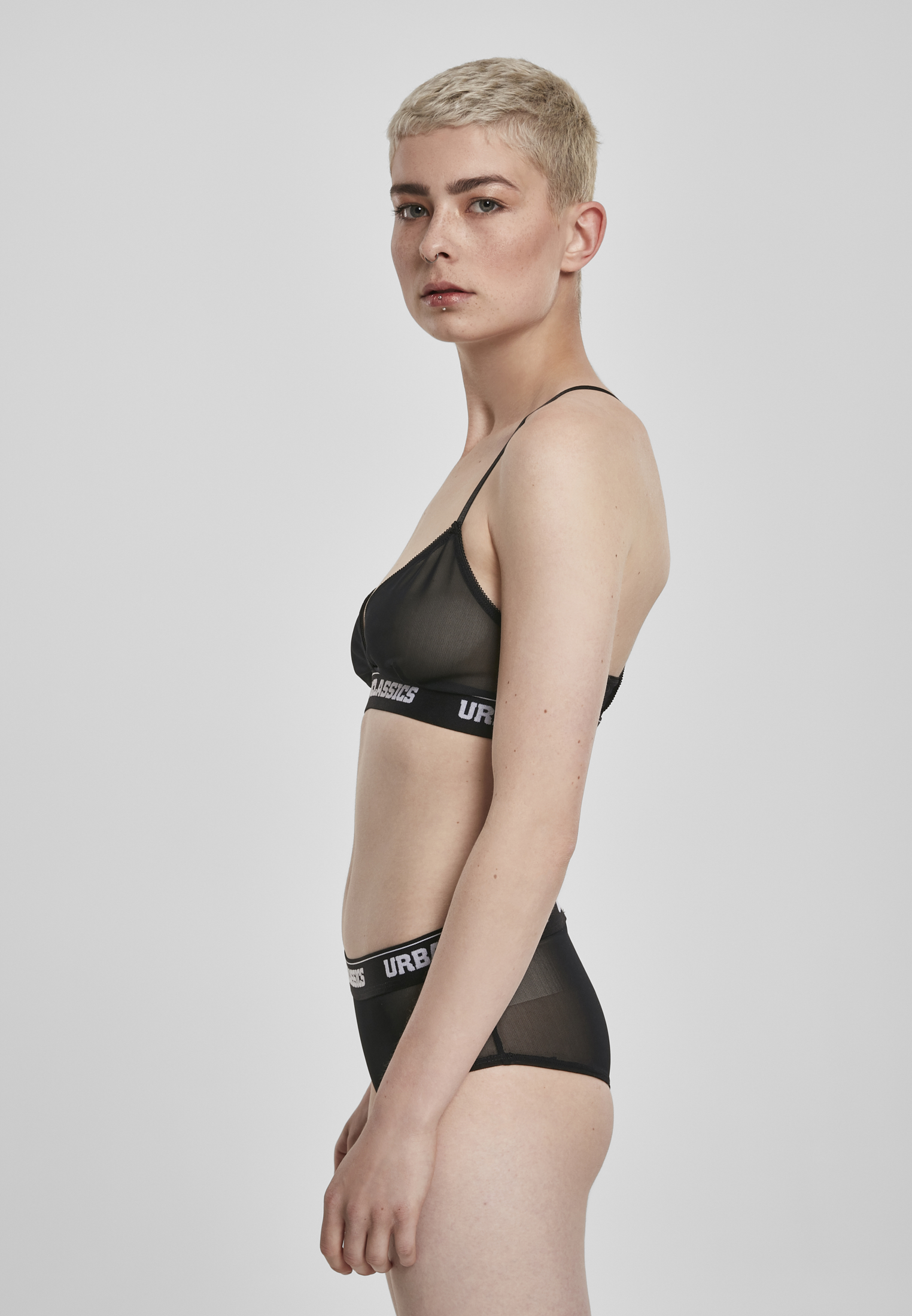 Ladies Triangle Tech Mesh Logo Bra - related product back image 7