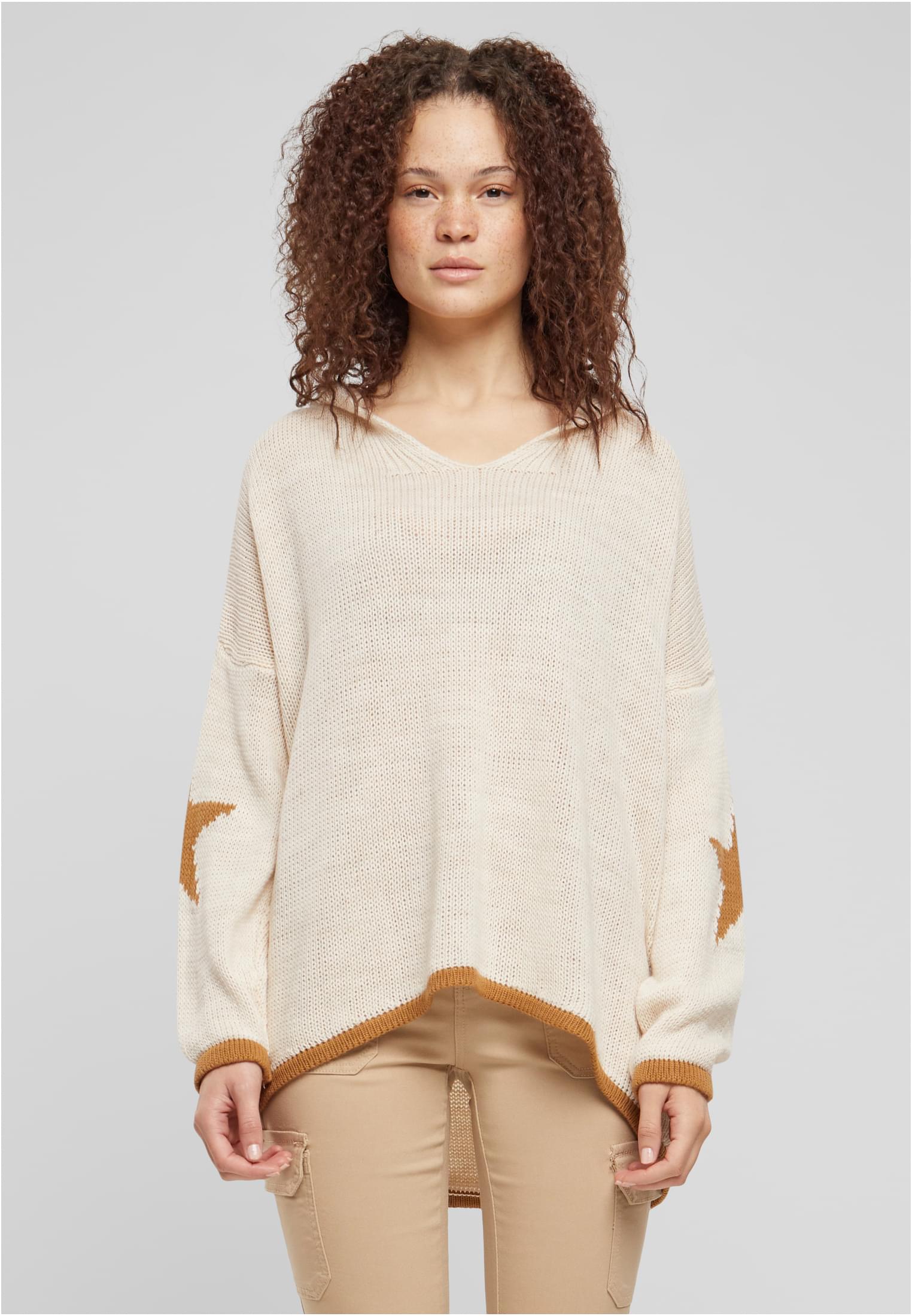 Cloud5ive Damen Oversized Hoodie mit Stern Print hinten beige L - alternate variant 1