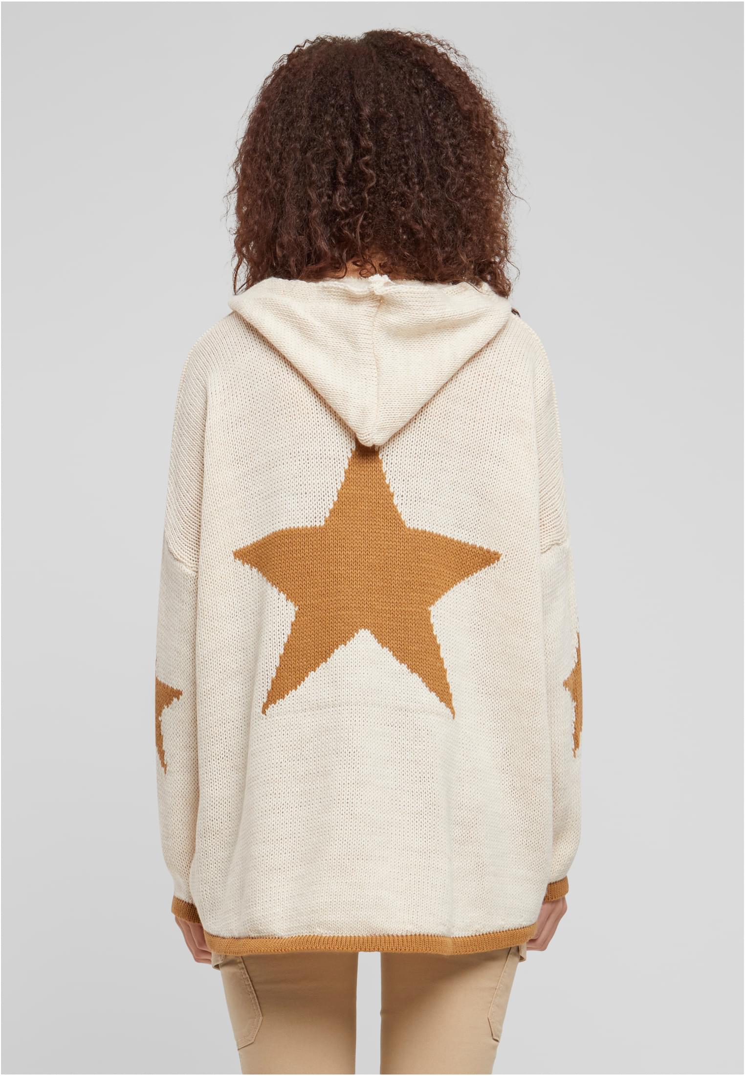 Cloud5ive Damen Oversized Hoodie mit Stern Print hinten beige L - variant image 2