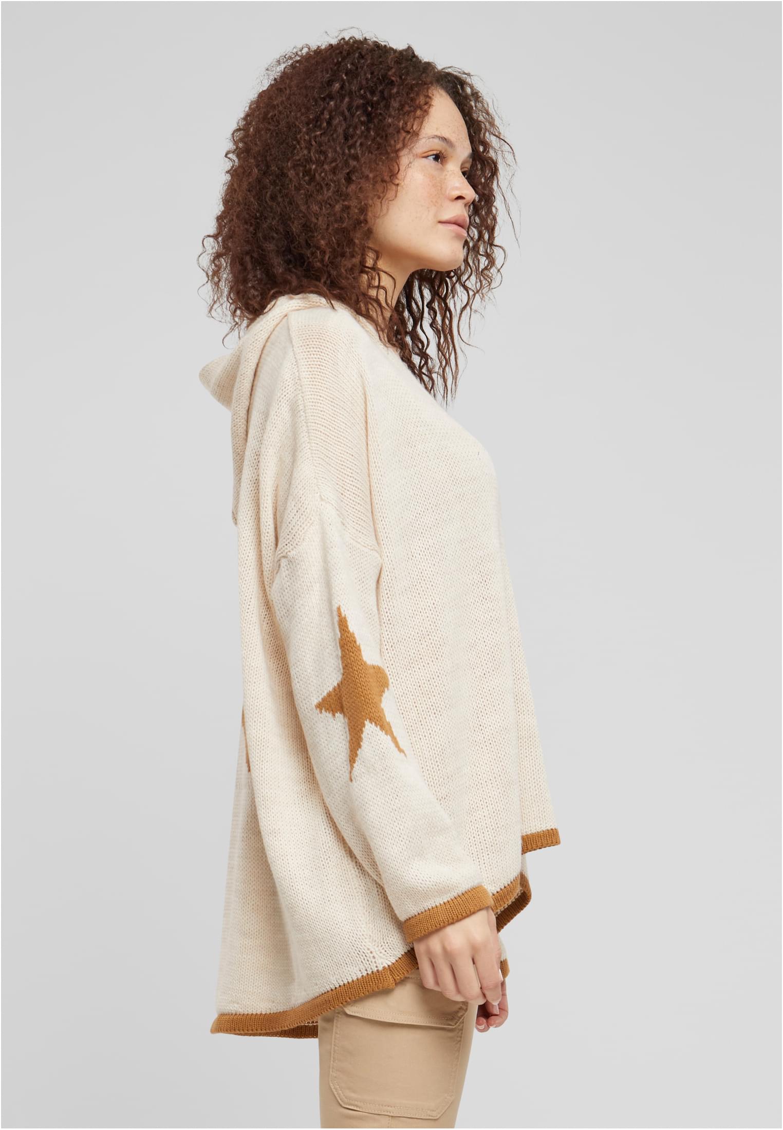 Cloud5ive Damen Oversized Hoodie mit Stern Print hinten beige L - variant image 3