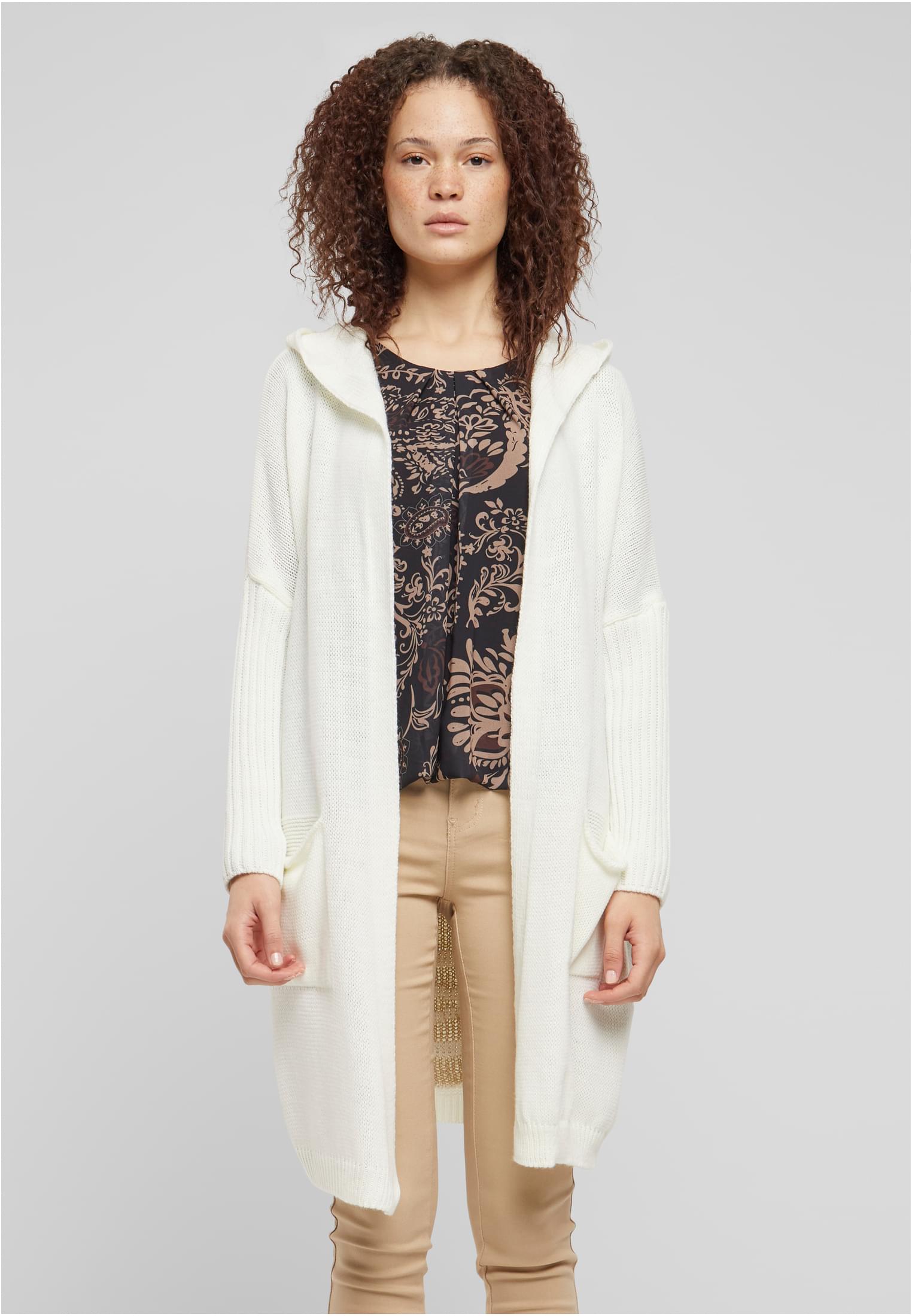 Cloud5ive Damen Strickjacke Cardigan mit Simply Love Live Print white L - alternate variant 1