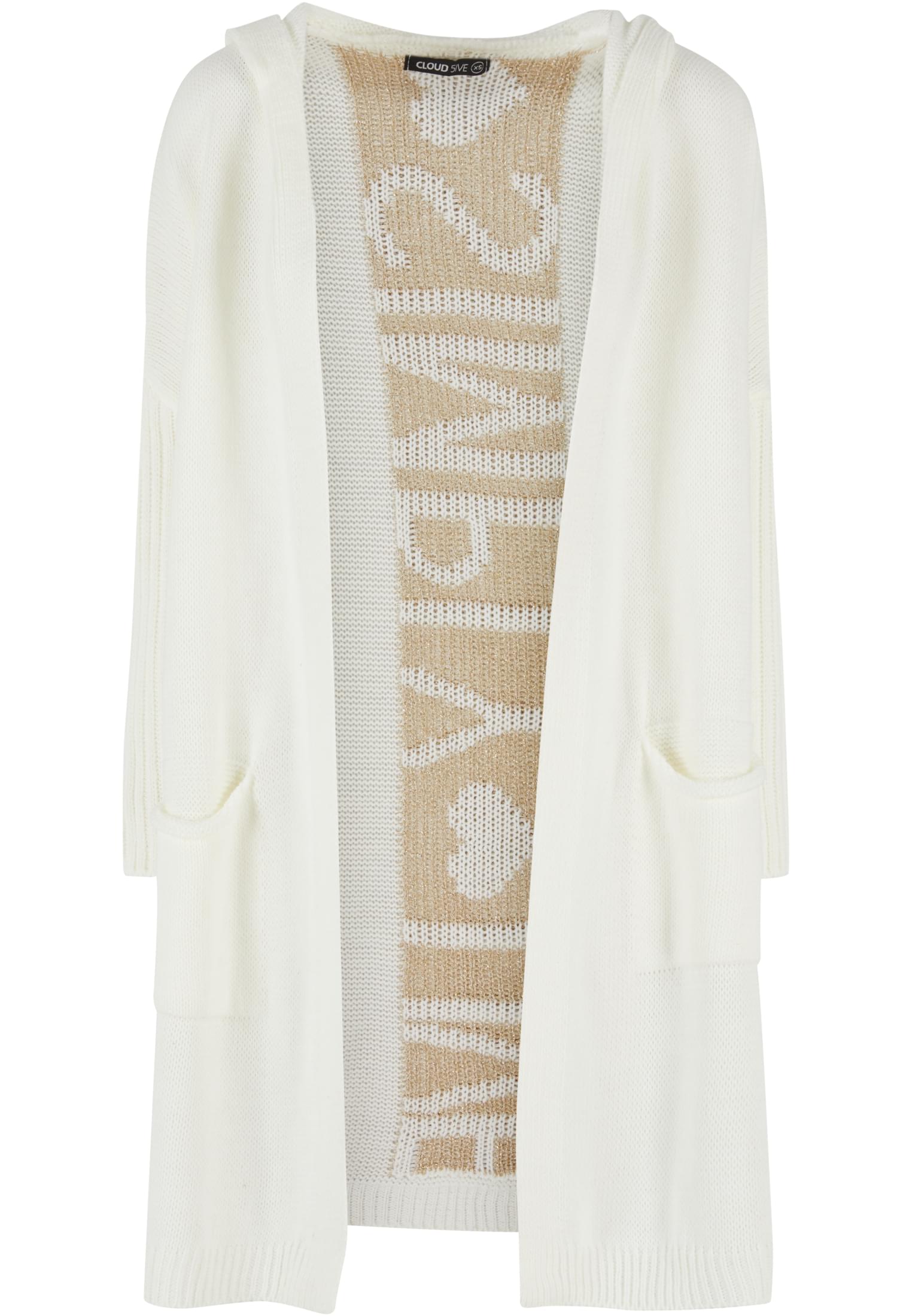 Cloud5ive Damen Strickjacke Cardigan mit Simply Love Live Print white L - variant image 5