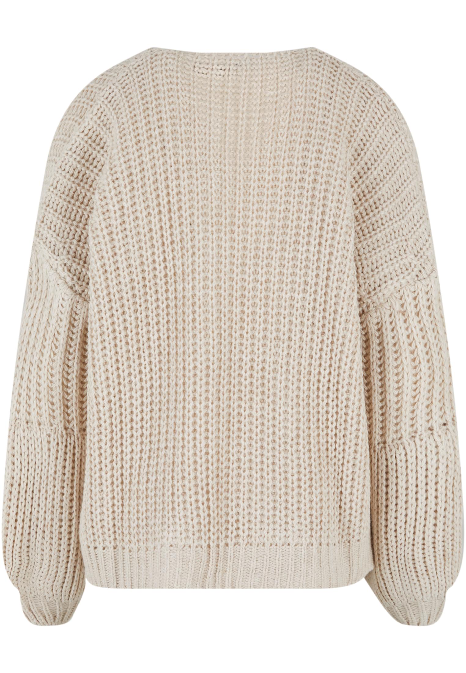 Cloud5ive Damen Grobstrick Cardigan mit Pufferärmeln beige L - variant image 6