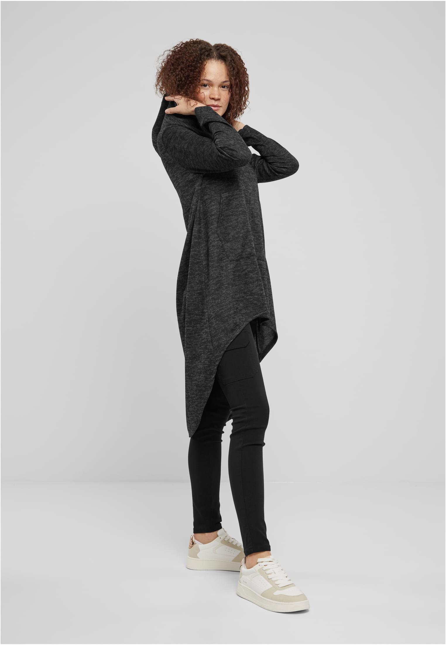 Cloud5ive Damen Kleid Turtle-Neck Hoodie Kleid Kapuze dark grey L - variant image 4