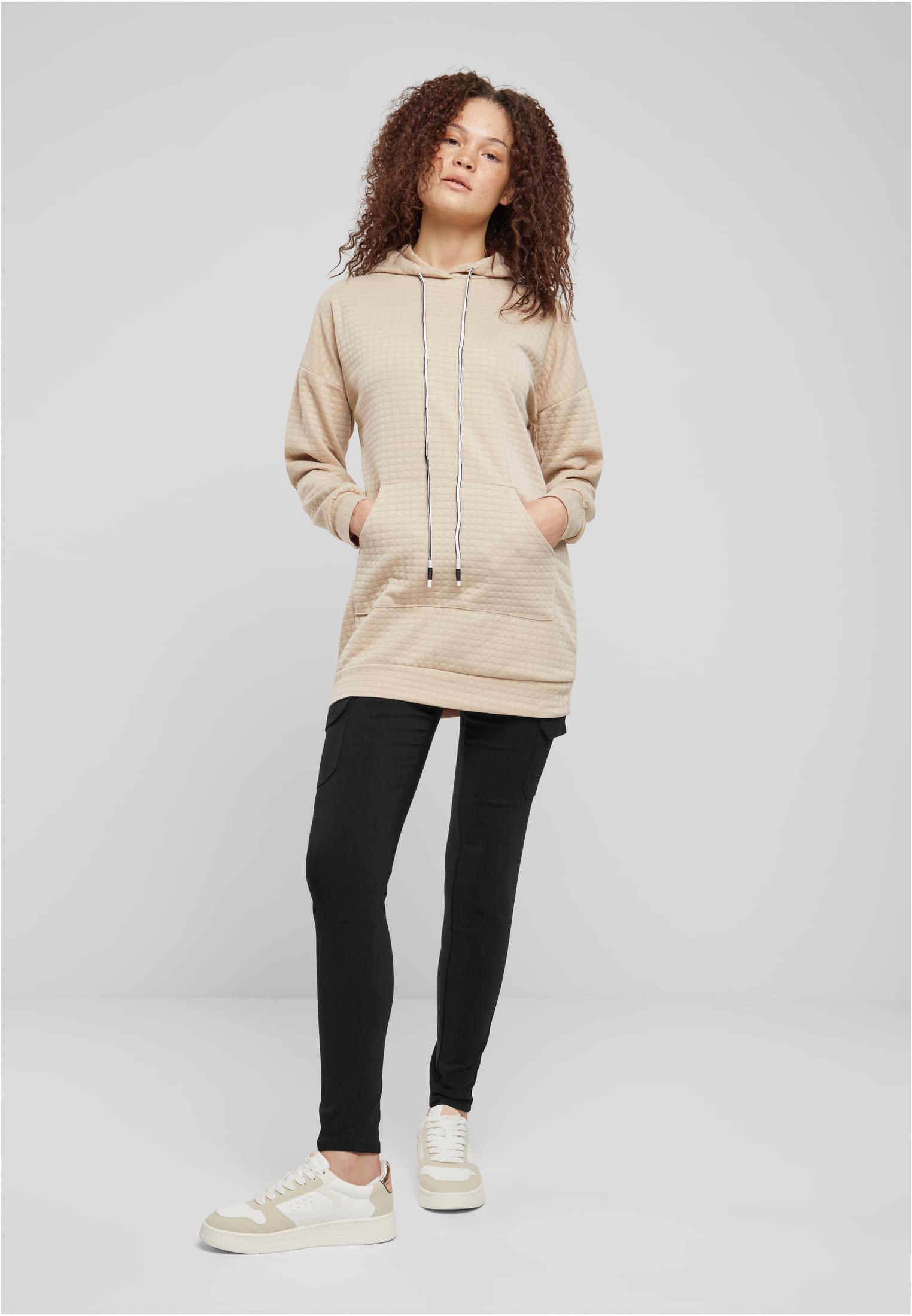 Cloud5ive Damen Hoodie mit Diamond Strukturmuster und Kängurutasche - related product back image 3