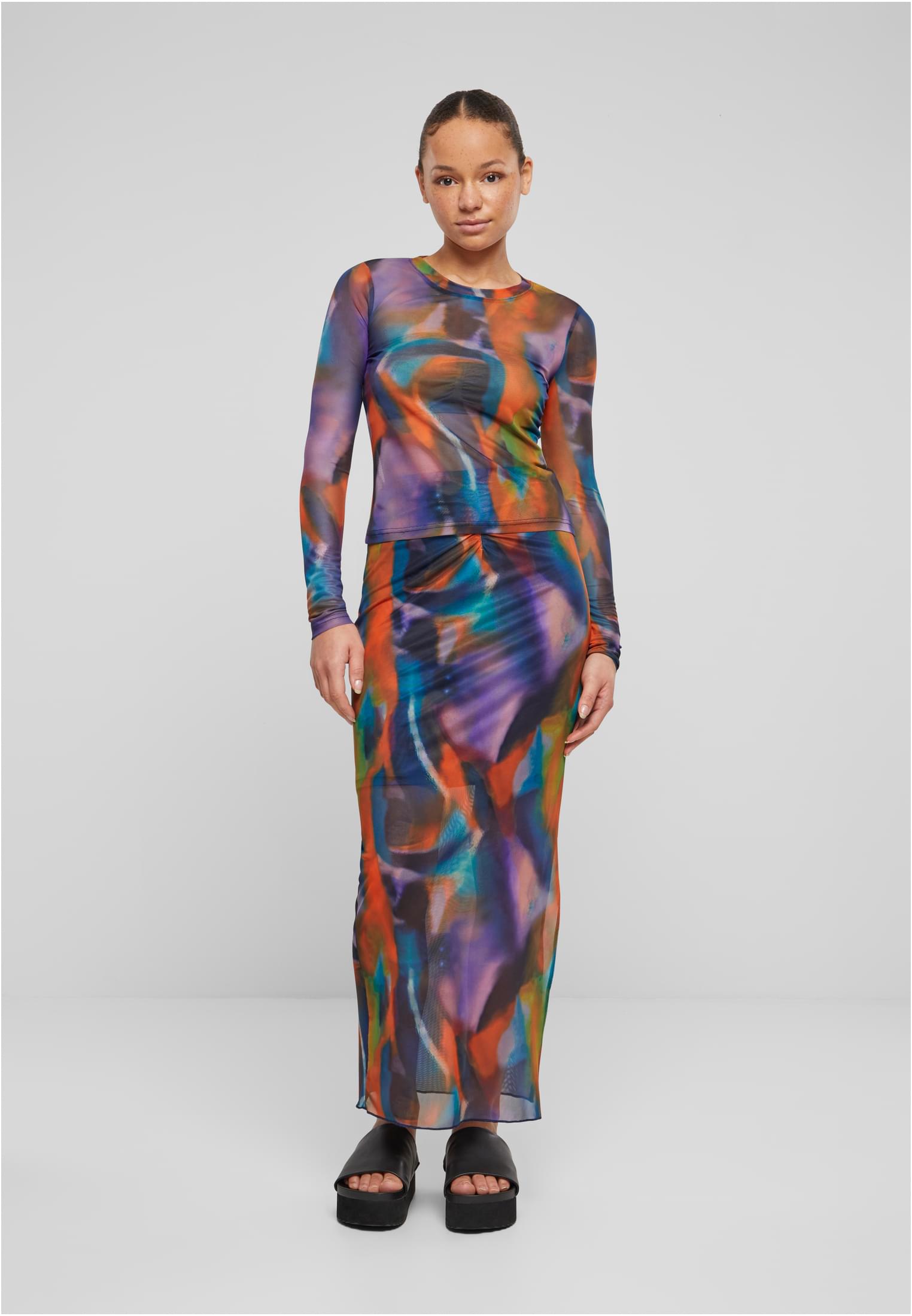 Ladies AOP Mesh Longsleeve multicolorreflection 3XL - variant image 4