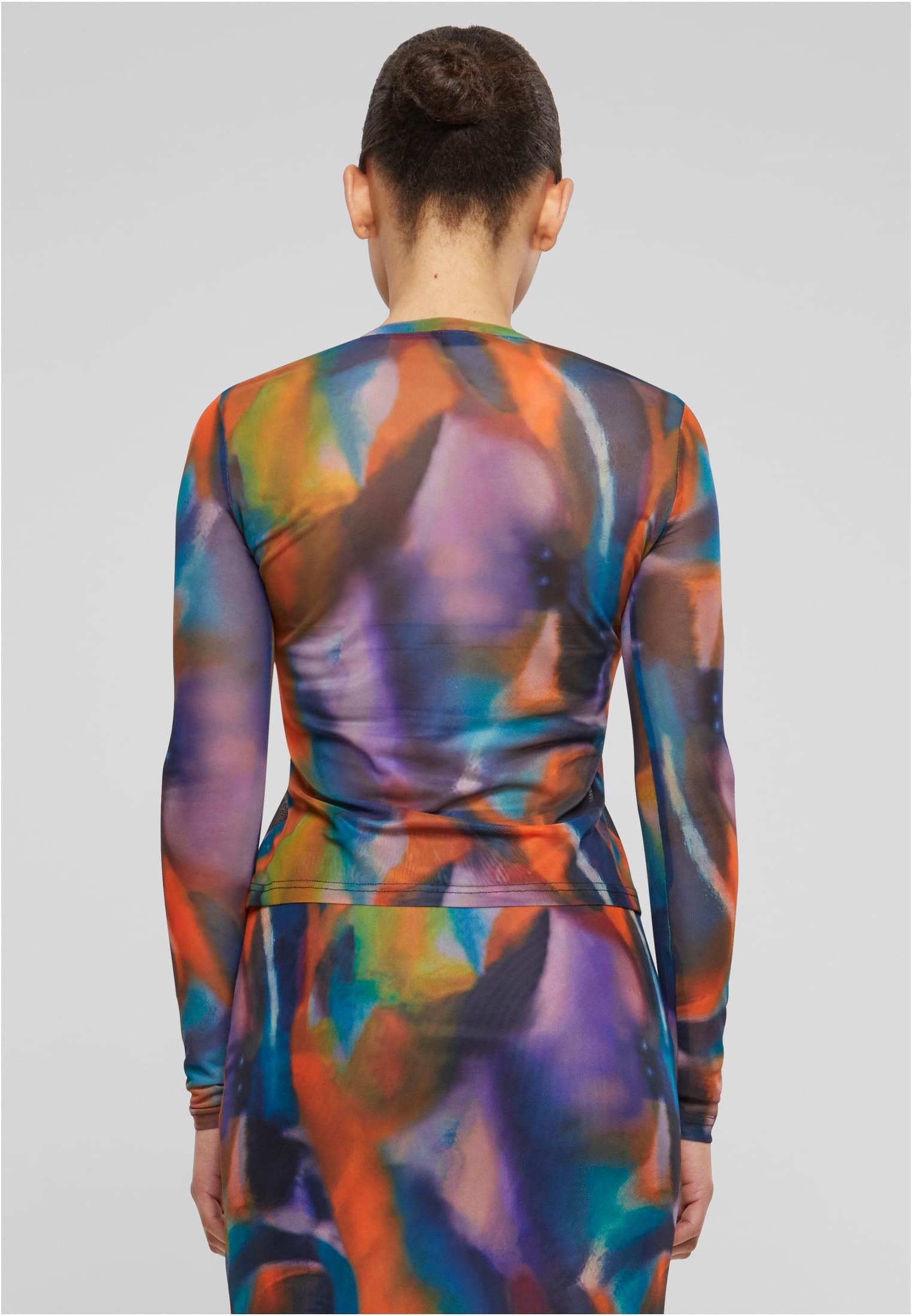 Ladies AOP Mesh Longsleeve multicolorreflection 3XL - variant image 2