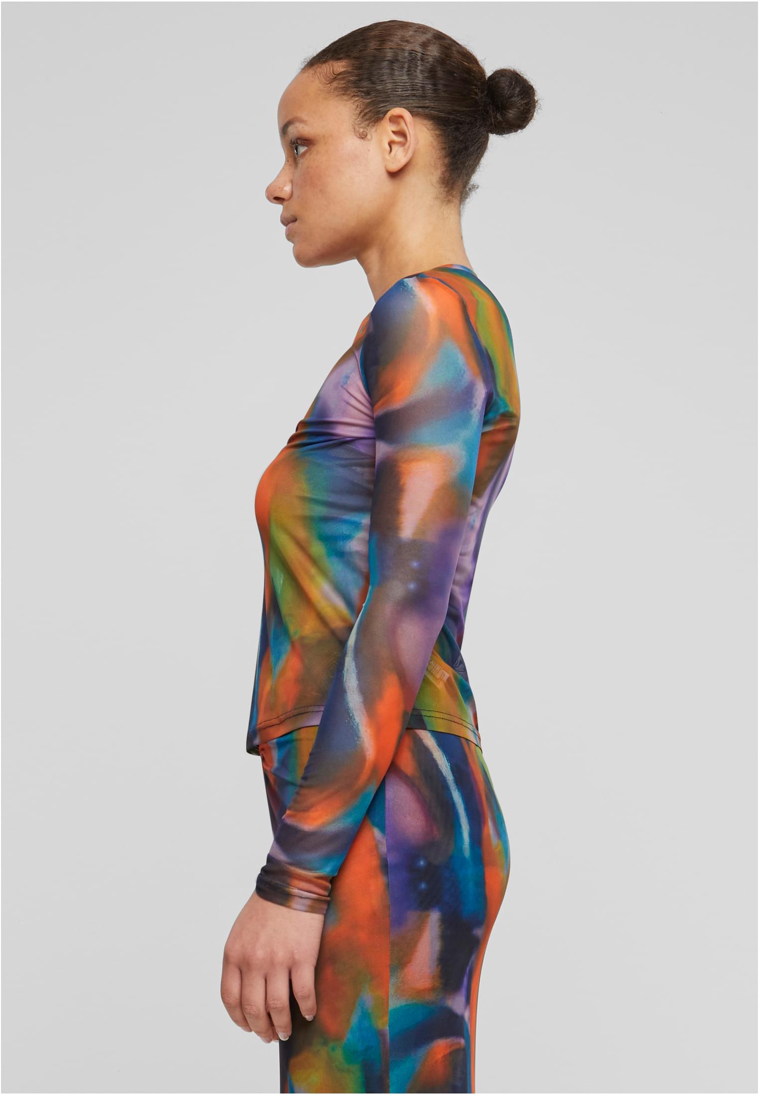 Ladies AOP Mesh Longsleeve multicolorreflection 3XL - variant image 1