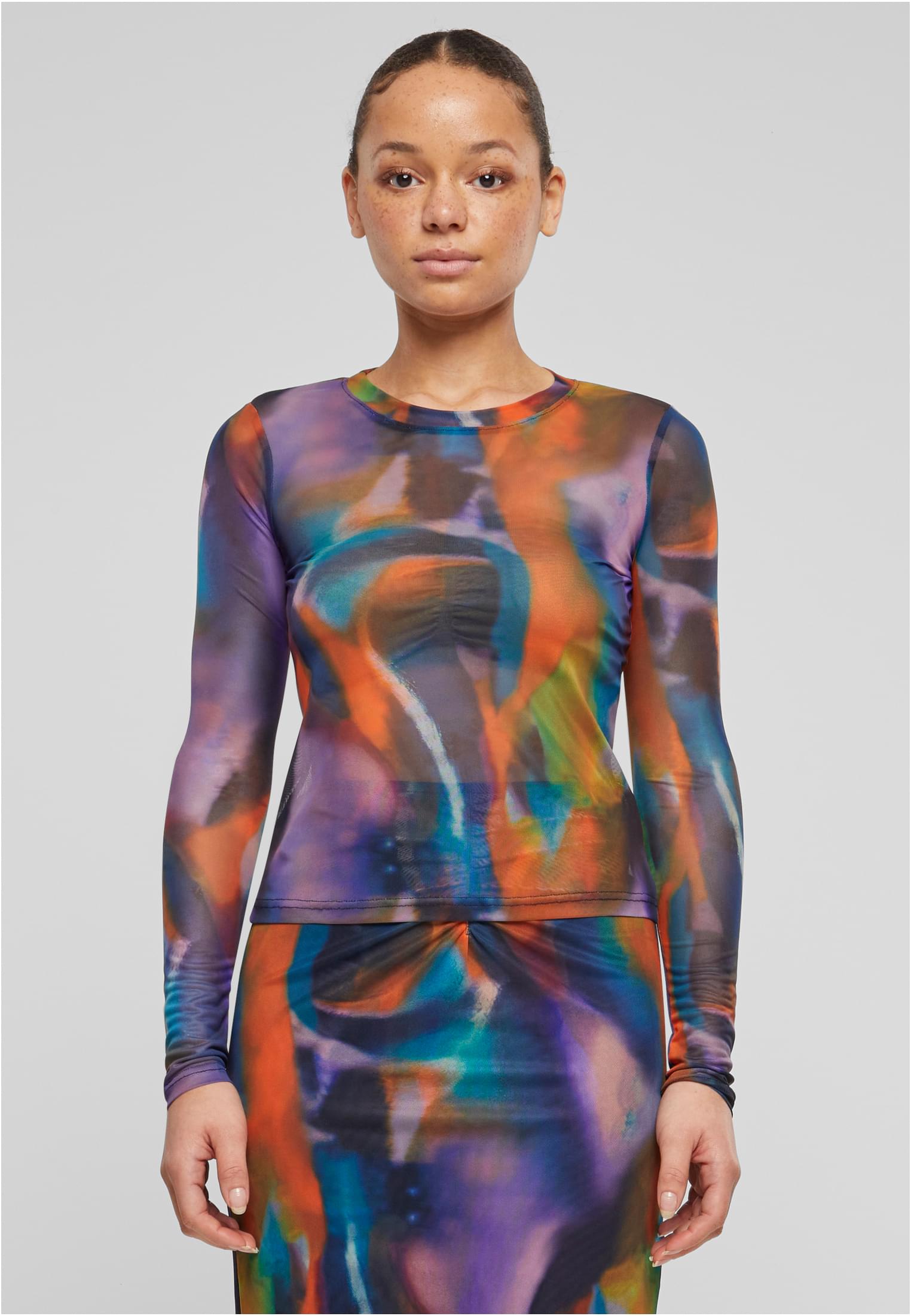 Ladies AOP Mesh Longsleeve multicolorreflection 3XL - alternate variant 1
