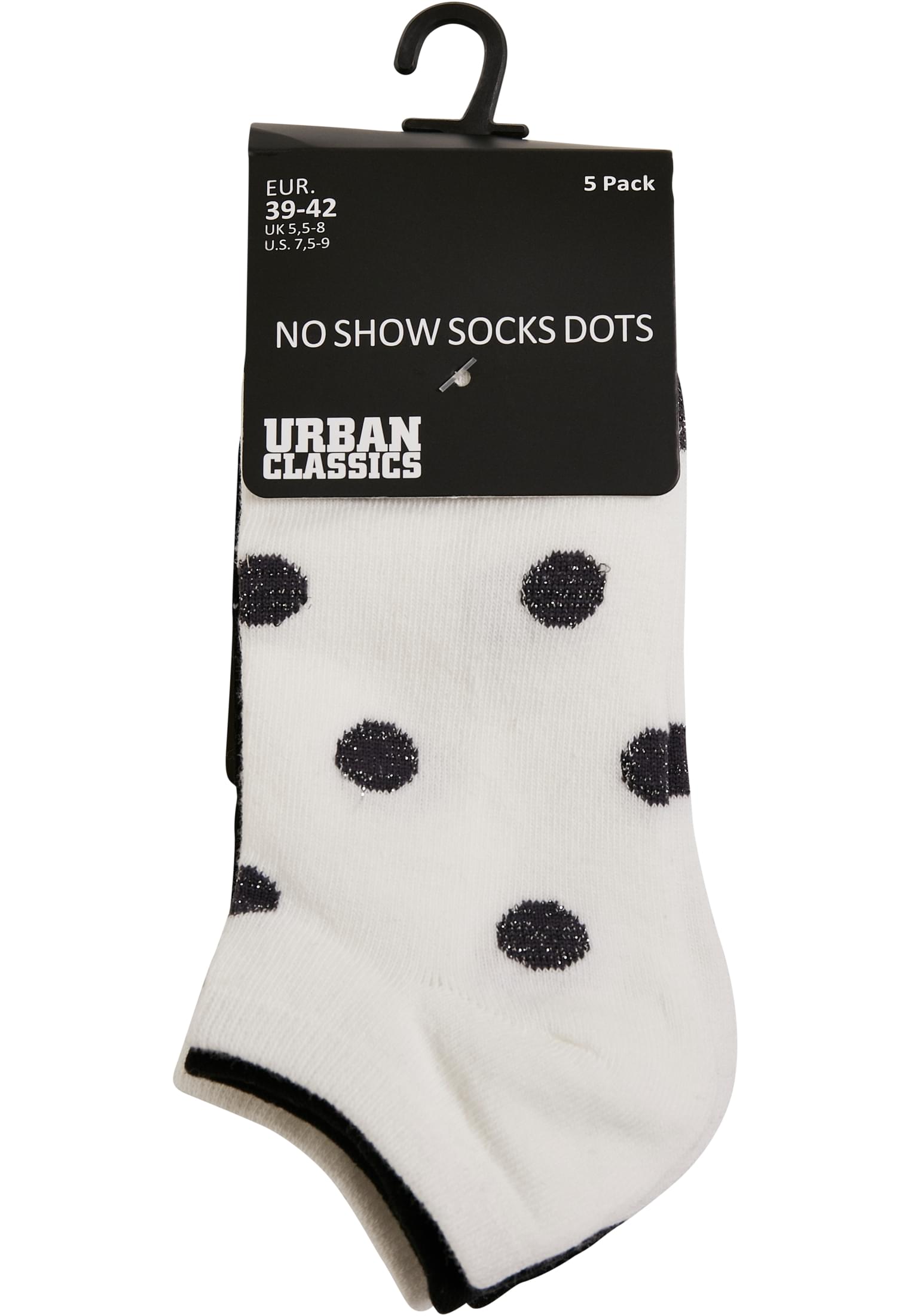 No Show Socks Dots 5-Pack weiß/schwarz 39-42 - variant image 2