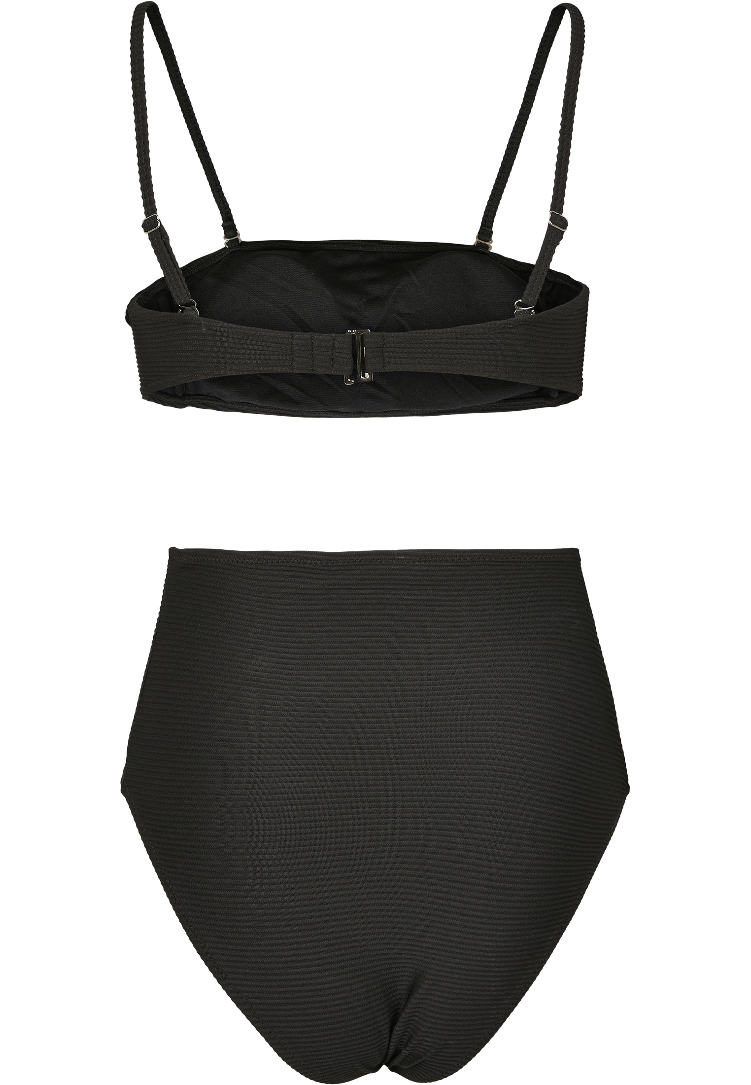 Ladies High Waist Bandeau Bikini black L - variant image 6