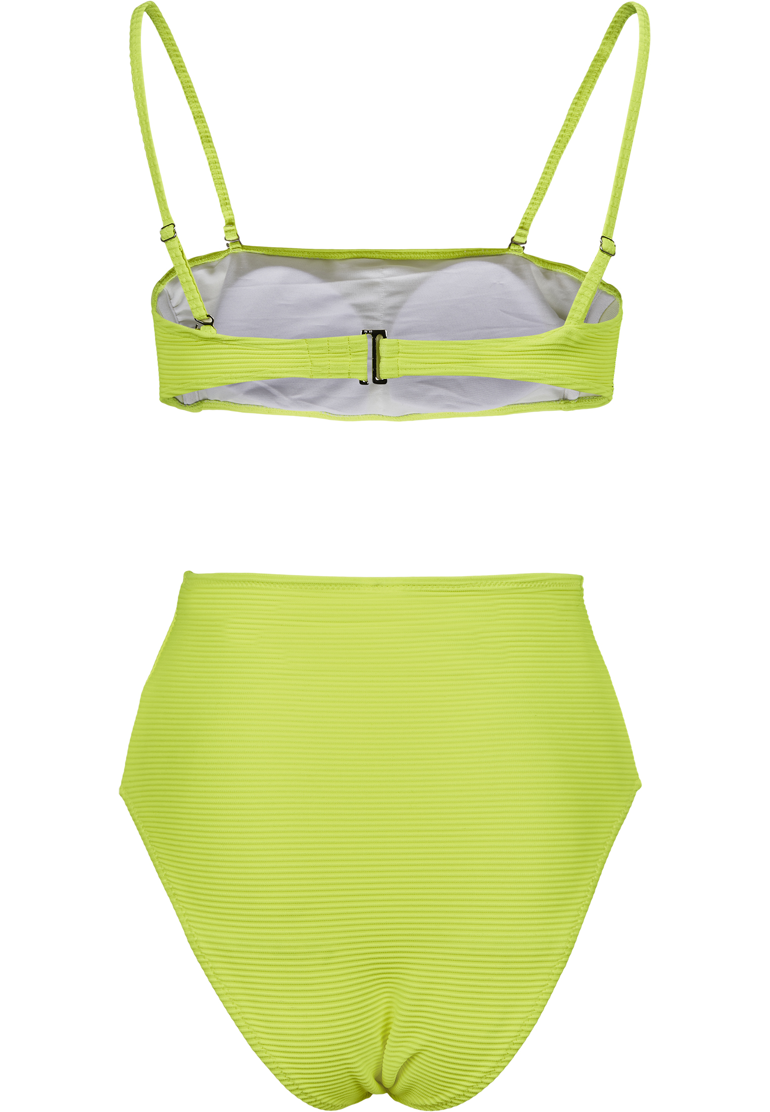 Ladies High Waist Bandeau Bikini electriclime L - variant image 6