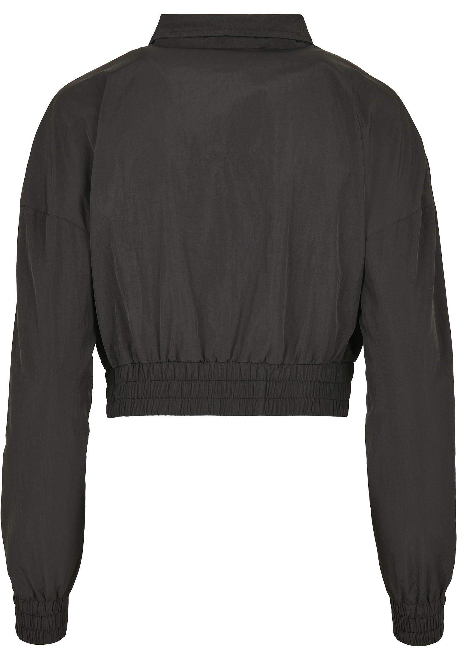 Ladies Cropped Crinkle Nylon Pull Over Jacket black XL - variant image 6