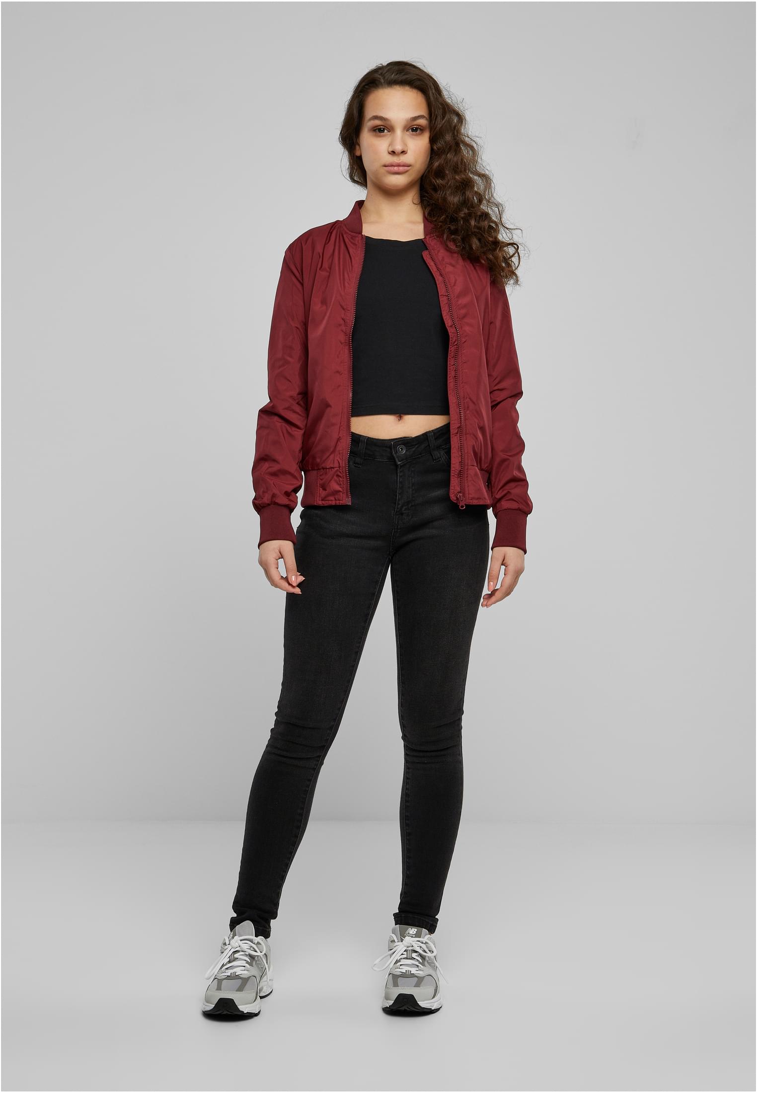 Ladies Light Bomber Jacket burgundy 3XL - variant image 4