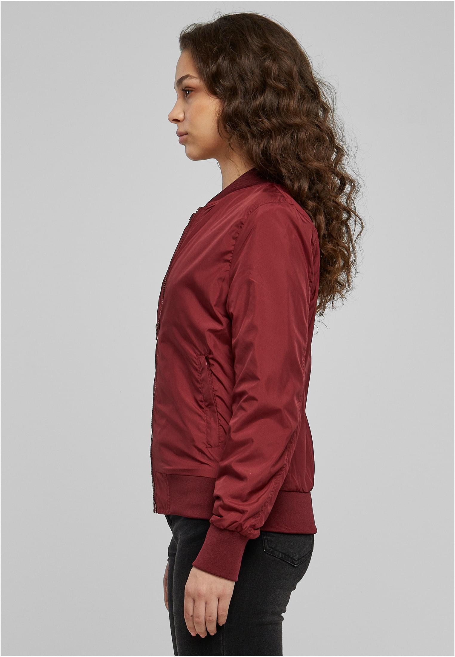 Ladies Light Bomber Jacket burgundy 3XL - variant image 1