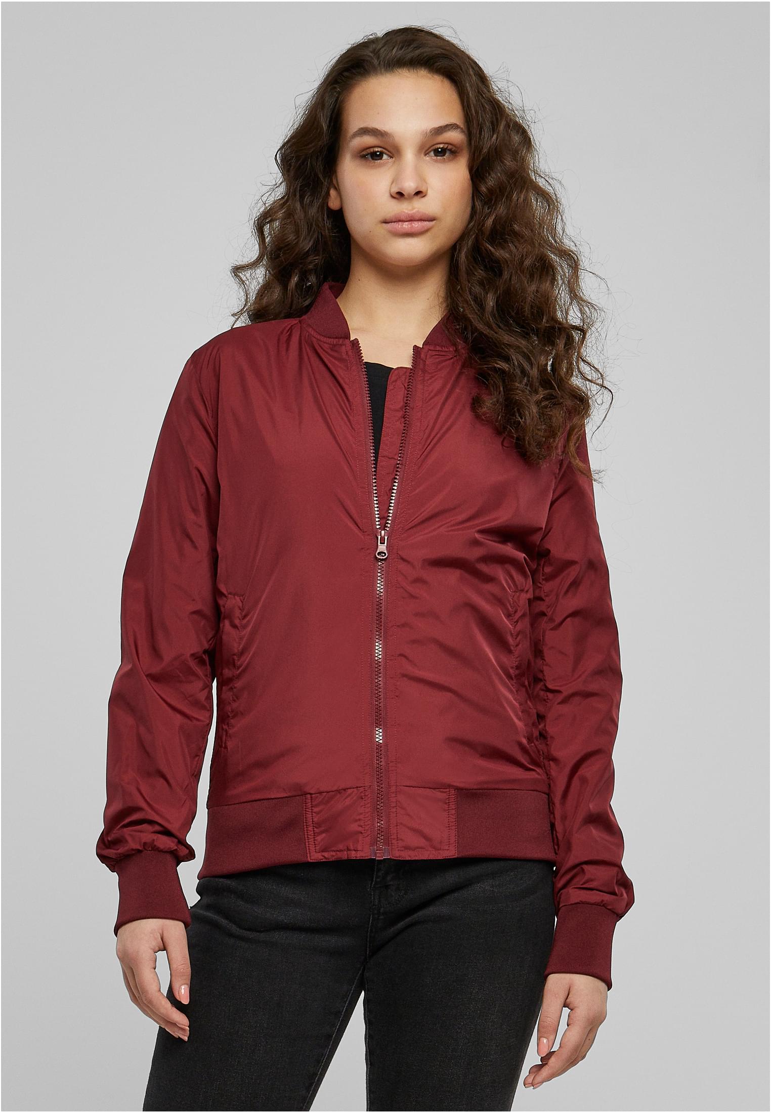 Ladies Light Bomber Jacket burgundy 3XL - alternate variant 8