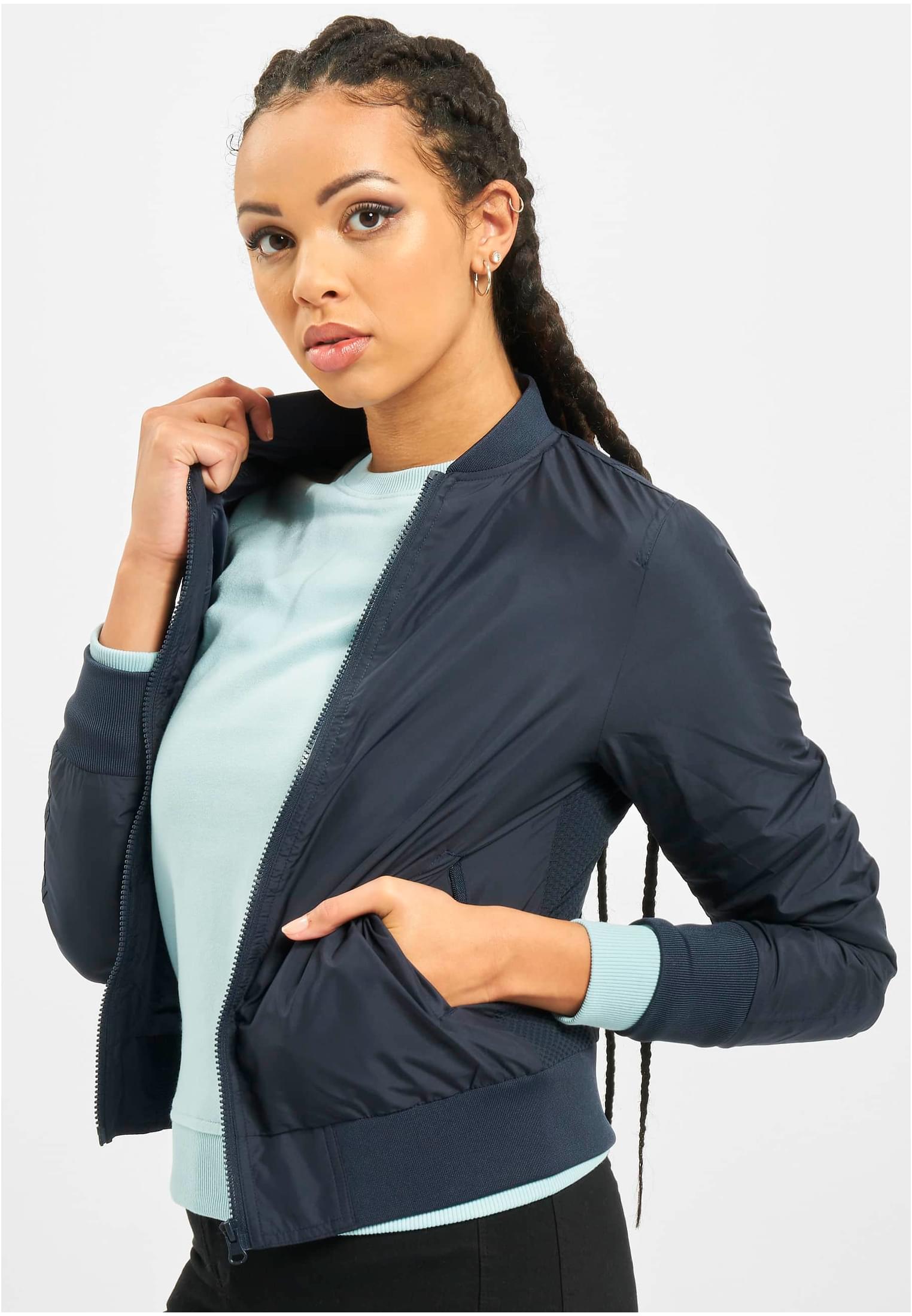 Ladies Light Bomber Jacket navy 3XL - variant image 5