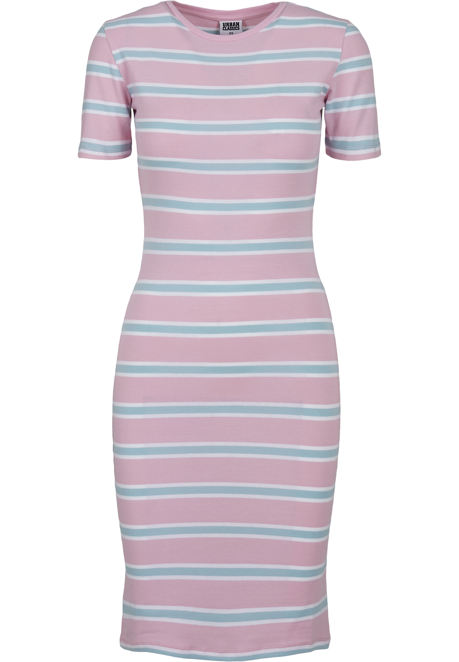 Ladies Stretch Stripe Dress girlypink/oceanblue L - variant image 5
