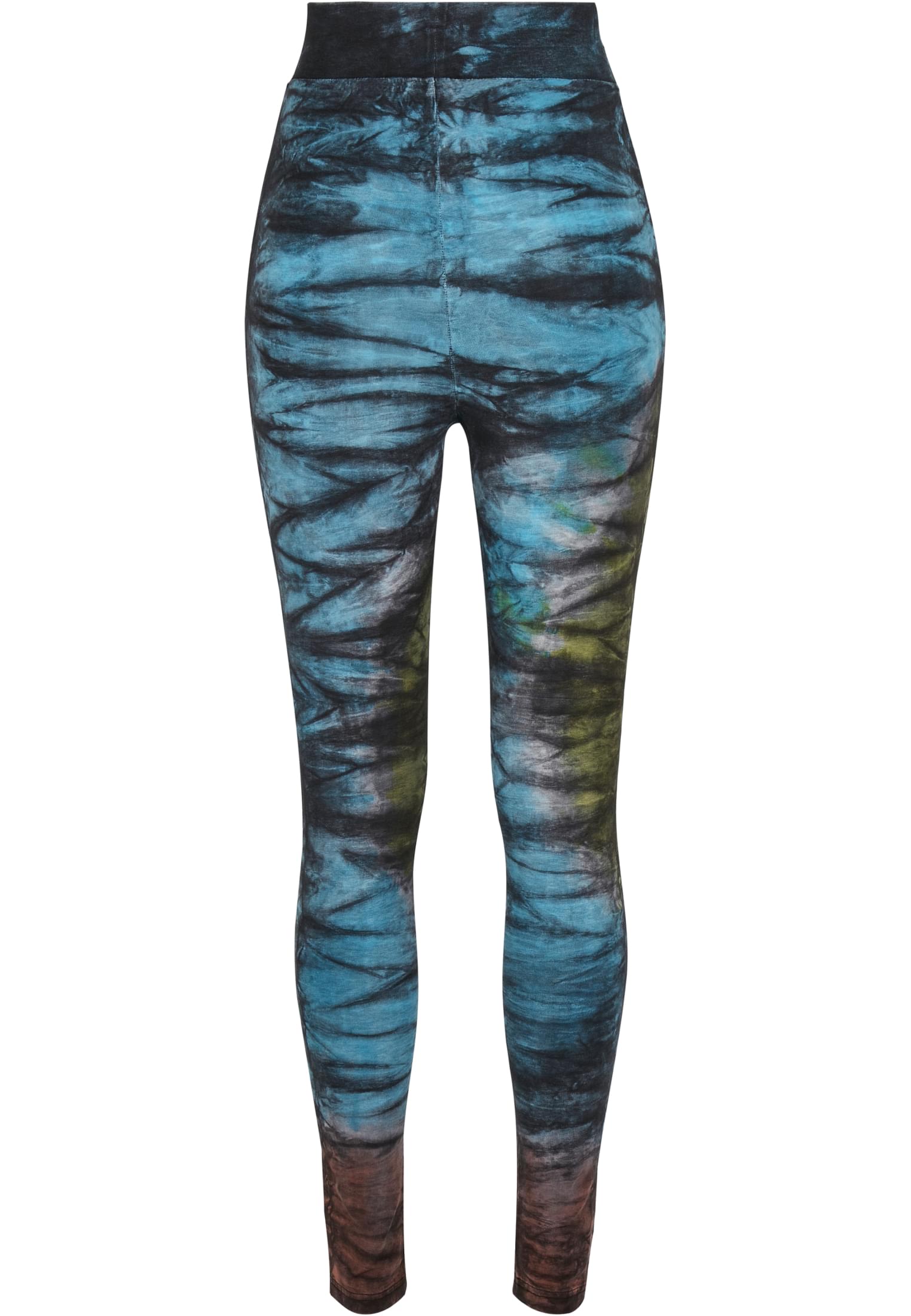 Ladies Cotton Tie Dye High Waist Leggings black L - variant image 7