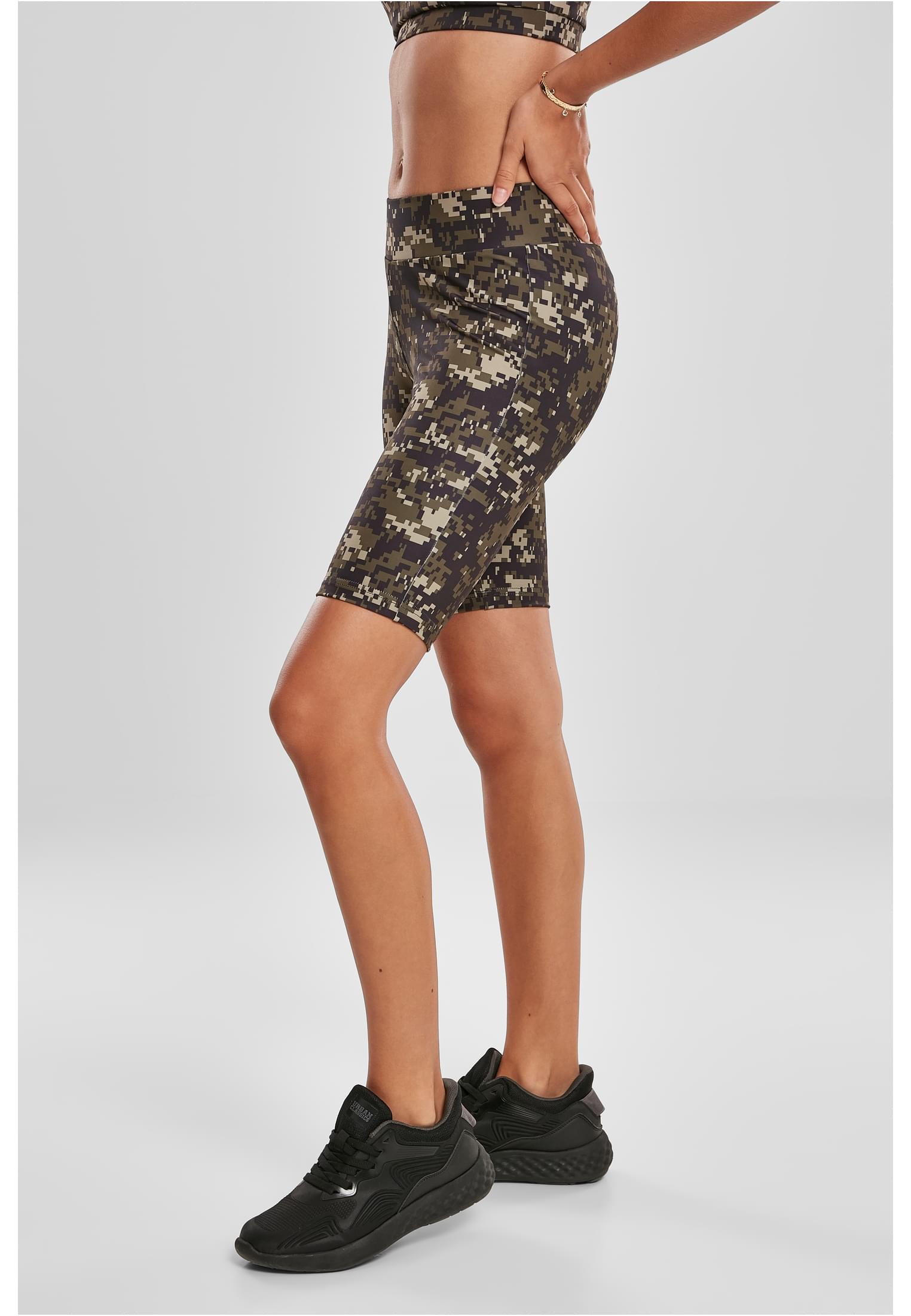 Ladies High Waist Camo Tech Cycle Shorts wood digital camo 3XL - variant image 1