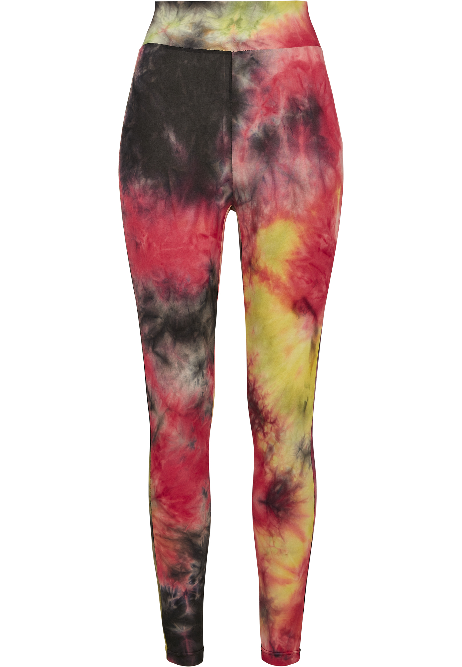 Ladies Tie Dye High Waist Leggings darkpink/black 3XL - variant image 6
