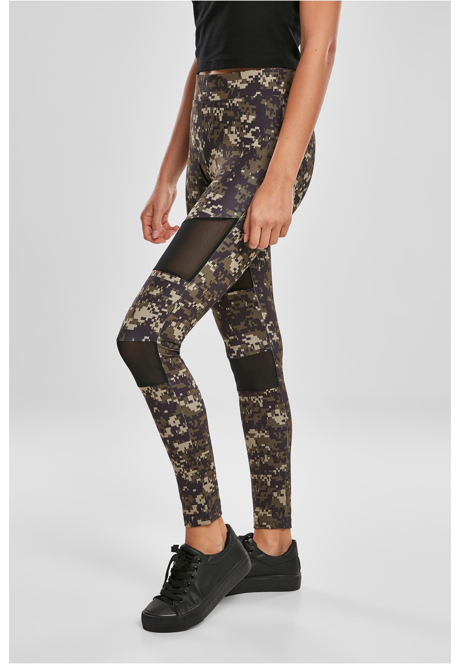 Ladies Camo Tech Mesh Leggings wood digital camo 3XL - variant image 1
