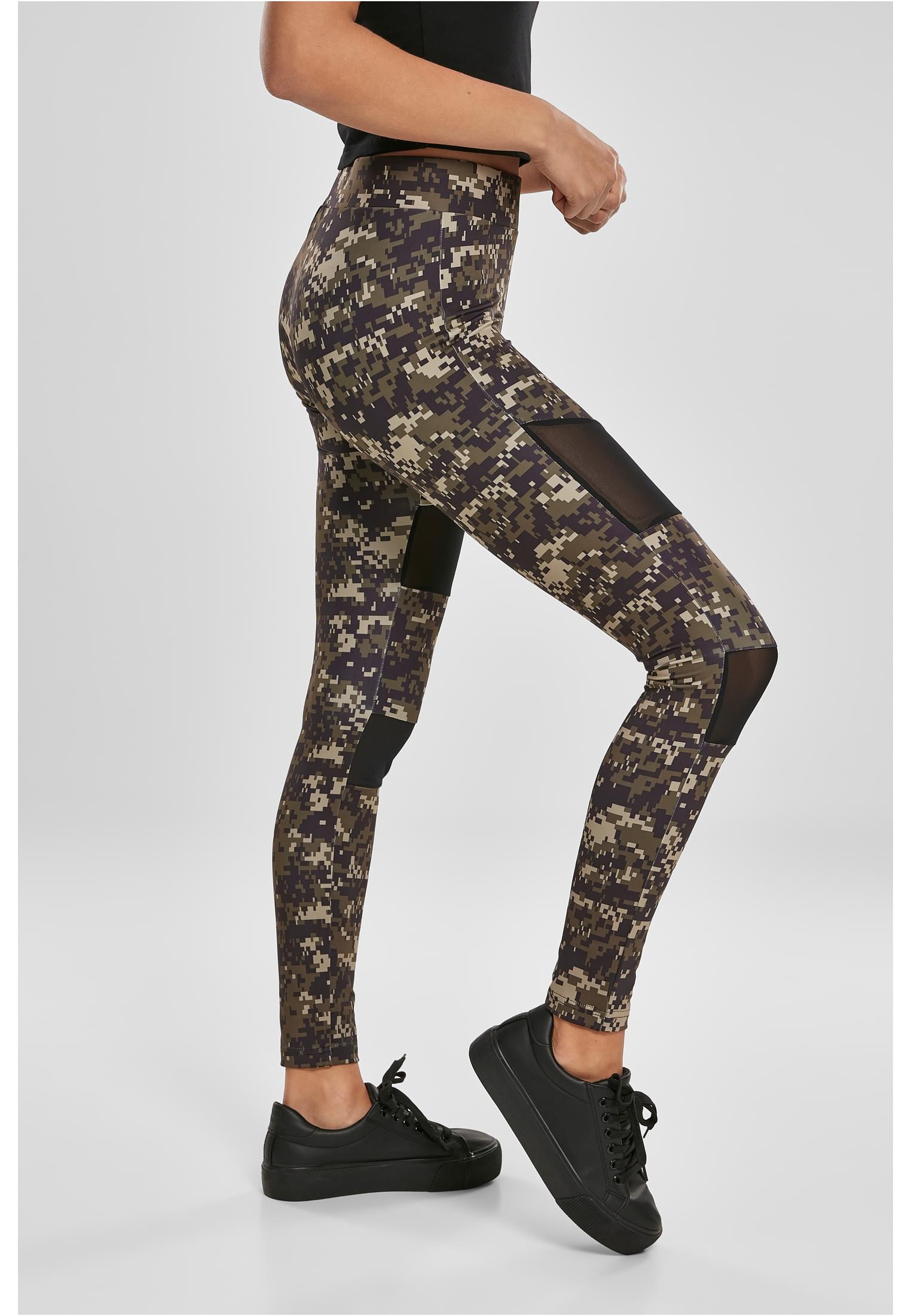 Ladies Camo Tech Mesh Leggings wood digital camo 3XL - variant image 3