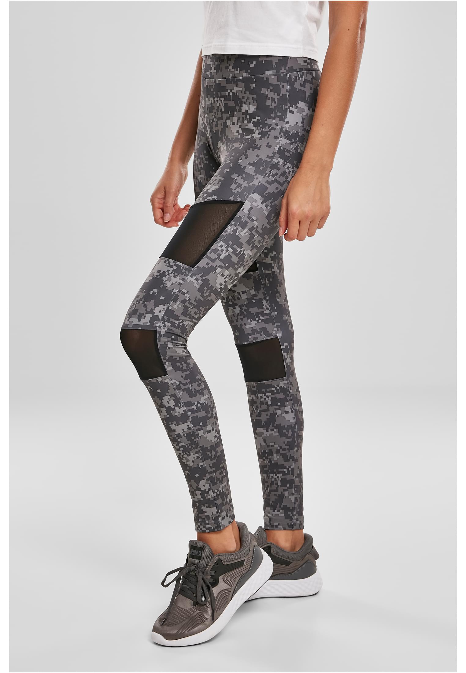 Ladies Camo Tech Mesh Leggings dark digital camo 3XL - variant image 1