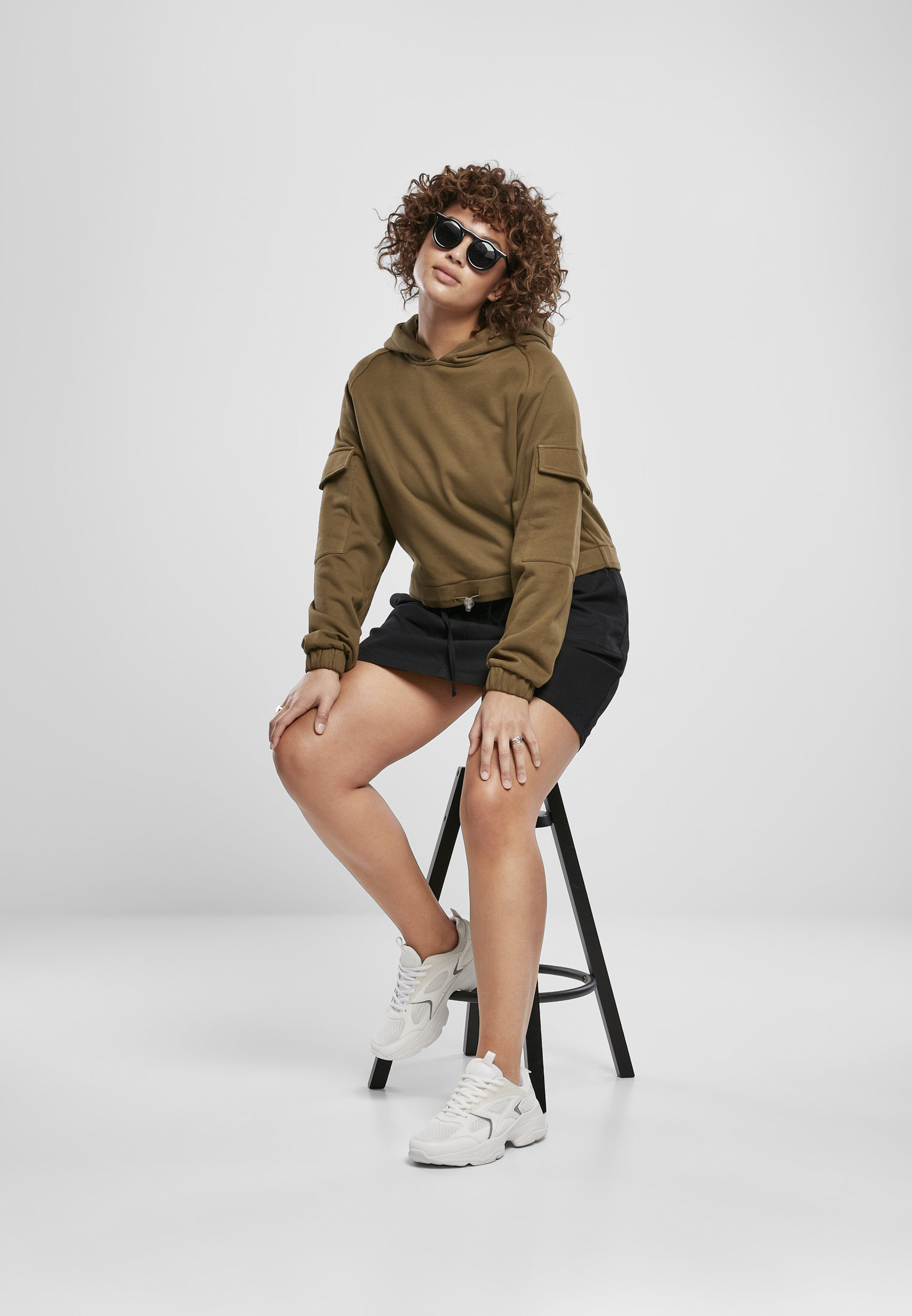 Ladies Short Worker Hoody summerolive 3XL - variant image 4