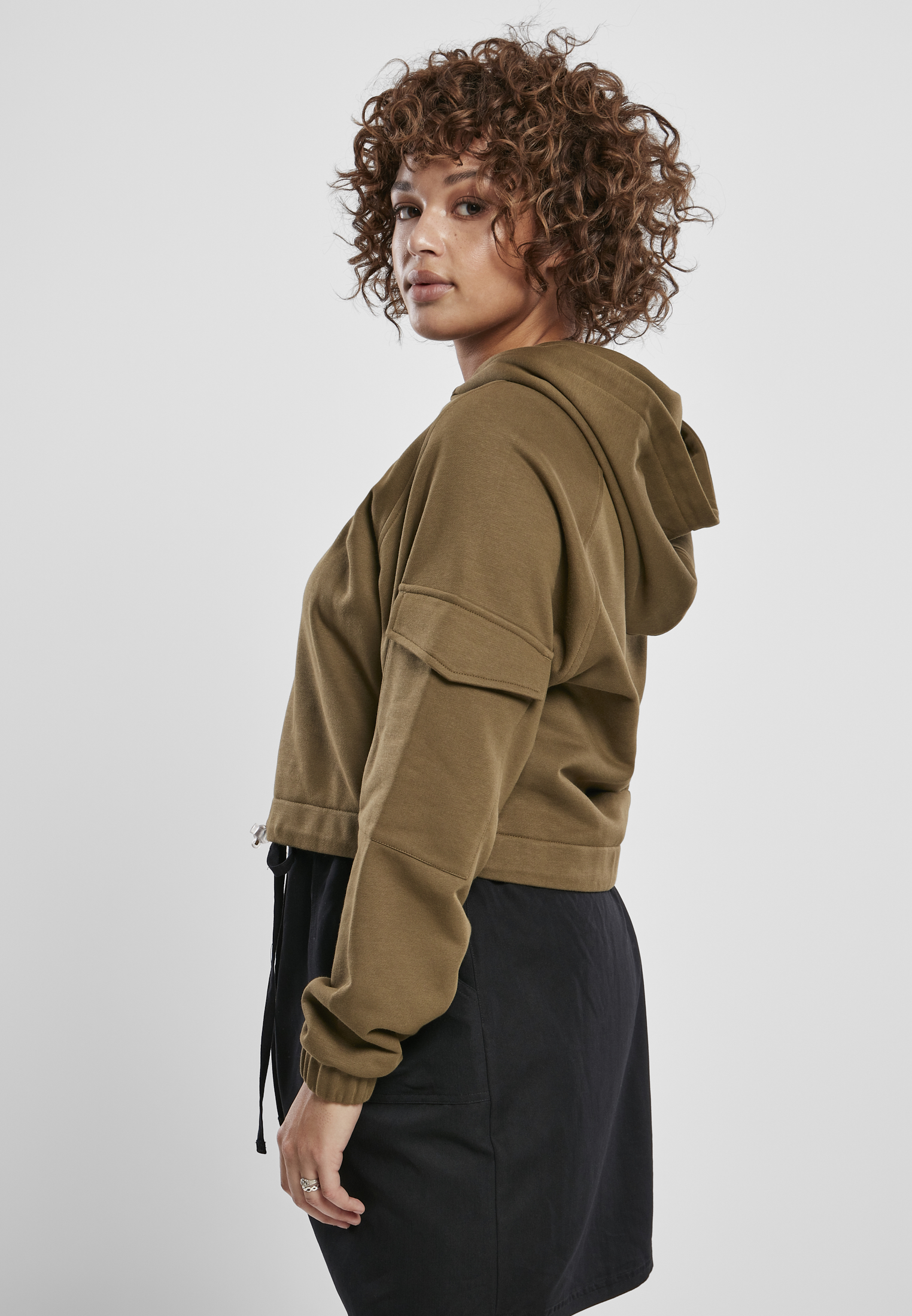 Ladies Short Worker Hoody summerolive 3XL - variant image 1