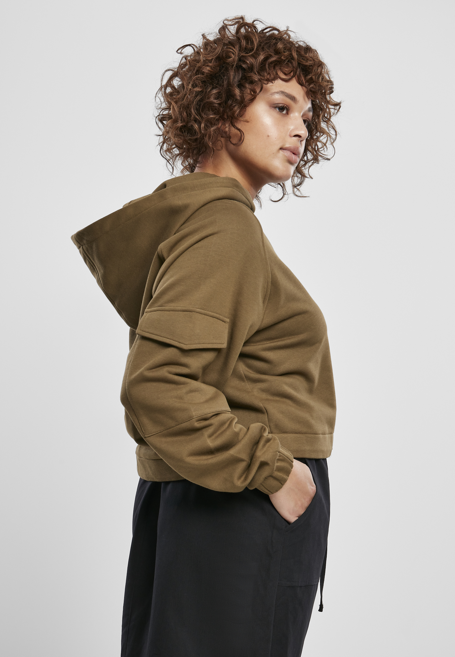 Ladies Short Worker Hoody summerolive 3XL - variant image 3