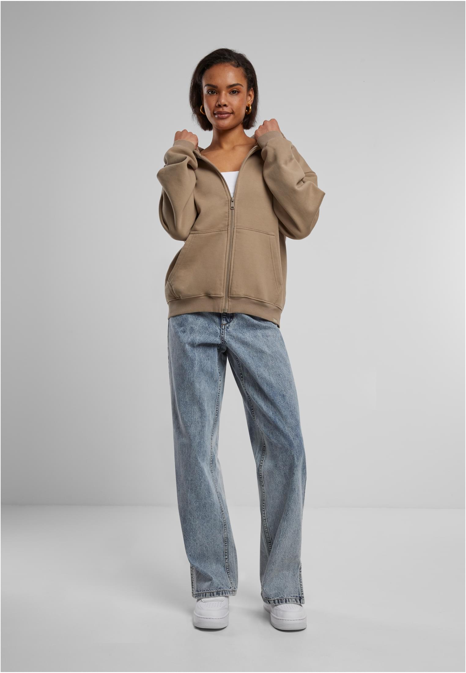 DEF Zip Hoody brown washed01 L - variant image 2