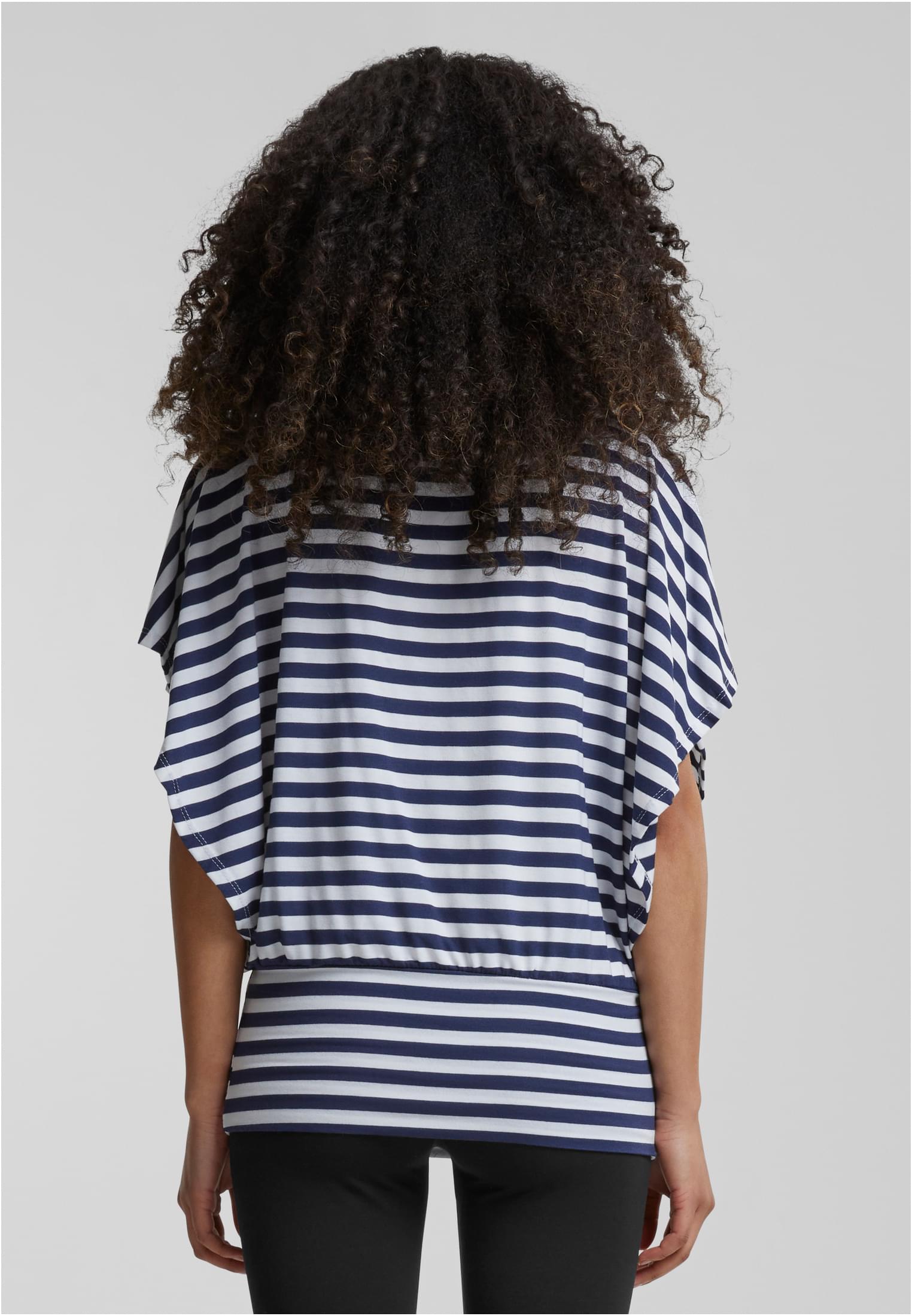 Cloud5ive Fashion Damen Viskose Fledermausarm Shirt 2in1 Optik Streifen - related product back image 3