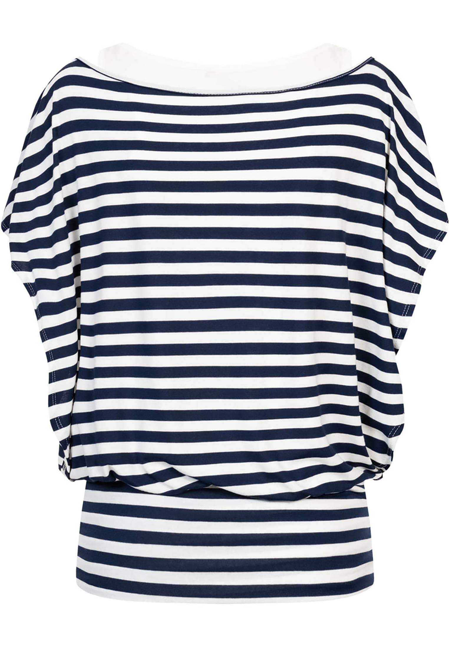 Cloud5ive Fashion Damen Viskose Fledermausarm Shirt 2in1 Optik Streifen - related product back image 3