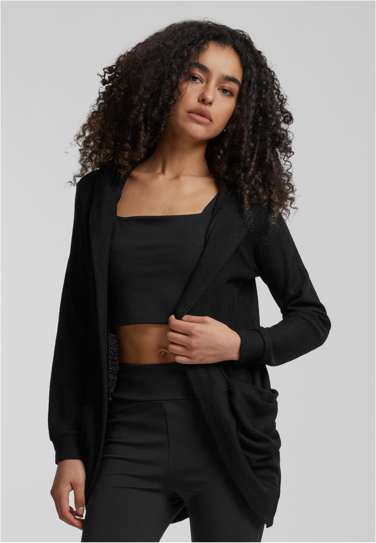 Cloud5ive Damen leichter Struktur Cardigan mit Kapuze & 2-Pockets - related product front image 5