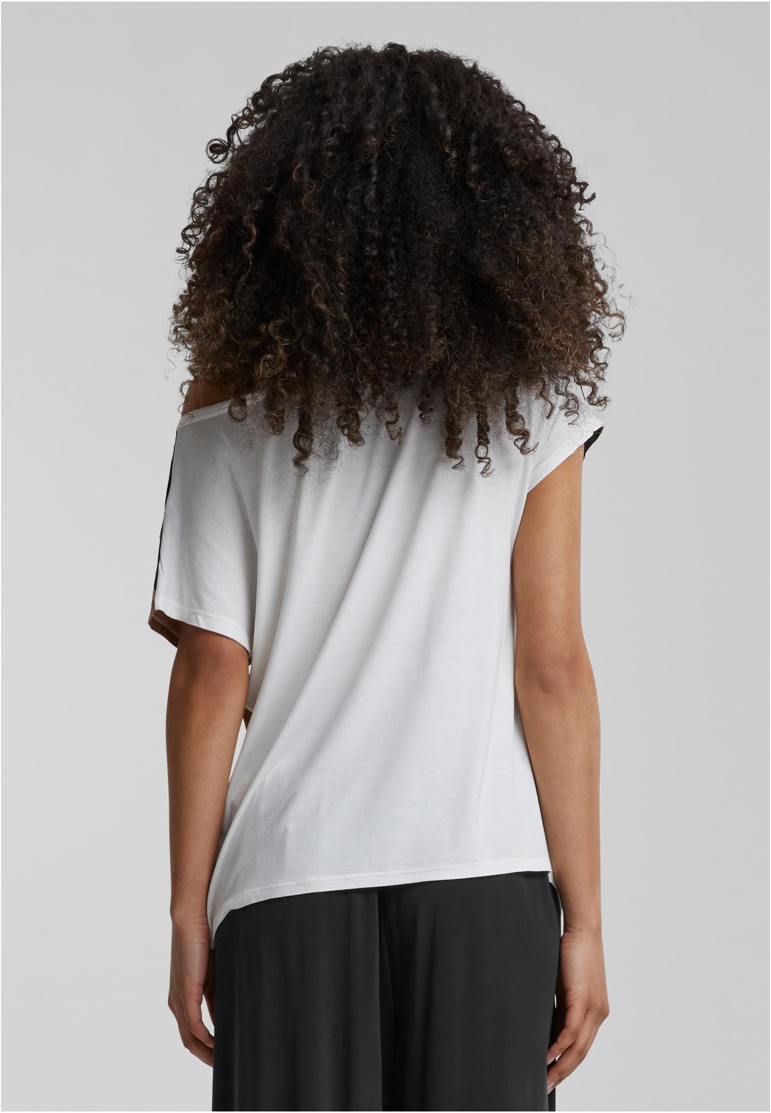 Cloud5ive Damen Viskose Colorblock T-Shirt camel brown/black L
 - variant image 1