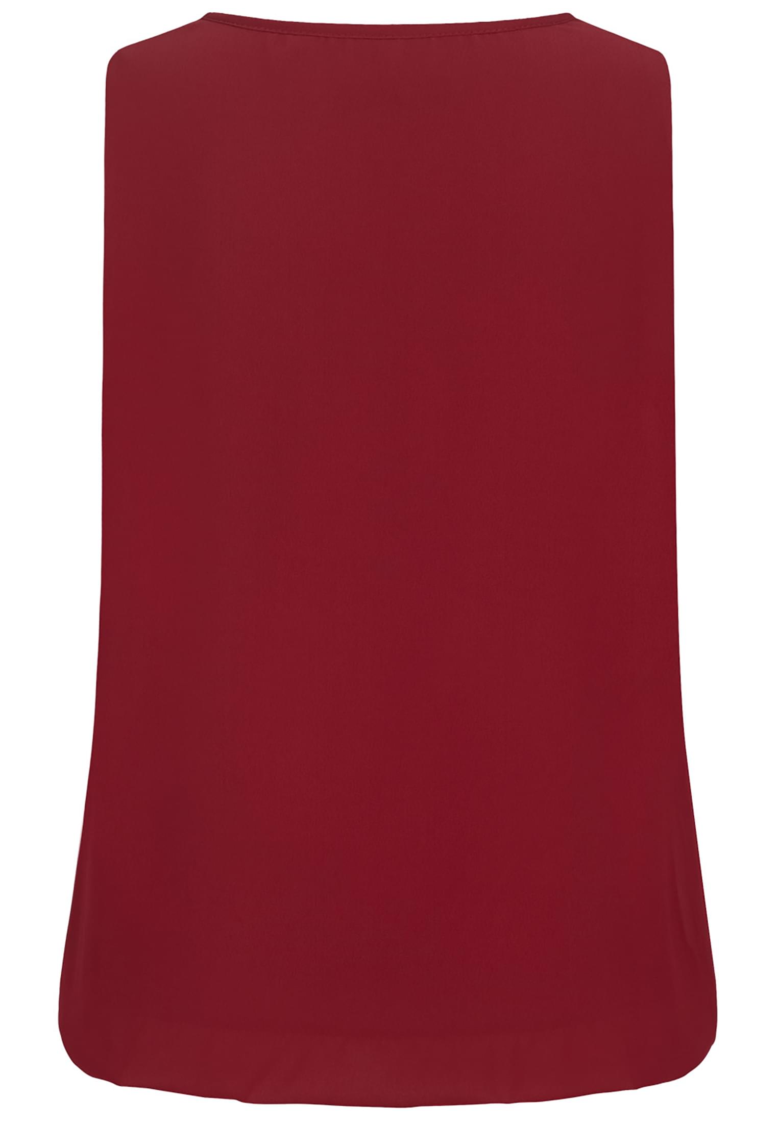 Cloud5ive Damen Chiffon Top mit Schlüsselloch-Kragen und Deko-Schnalle wine red L - variant image 4