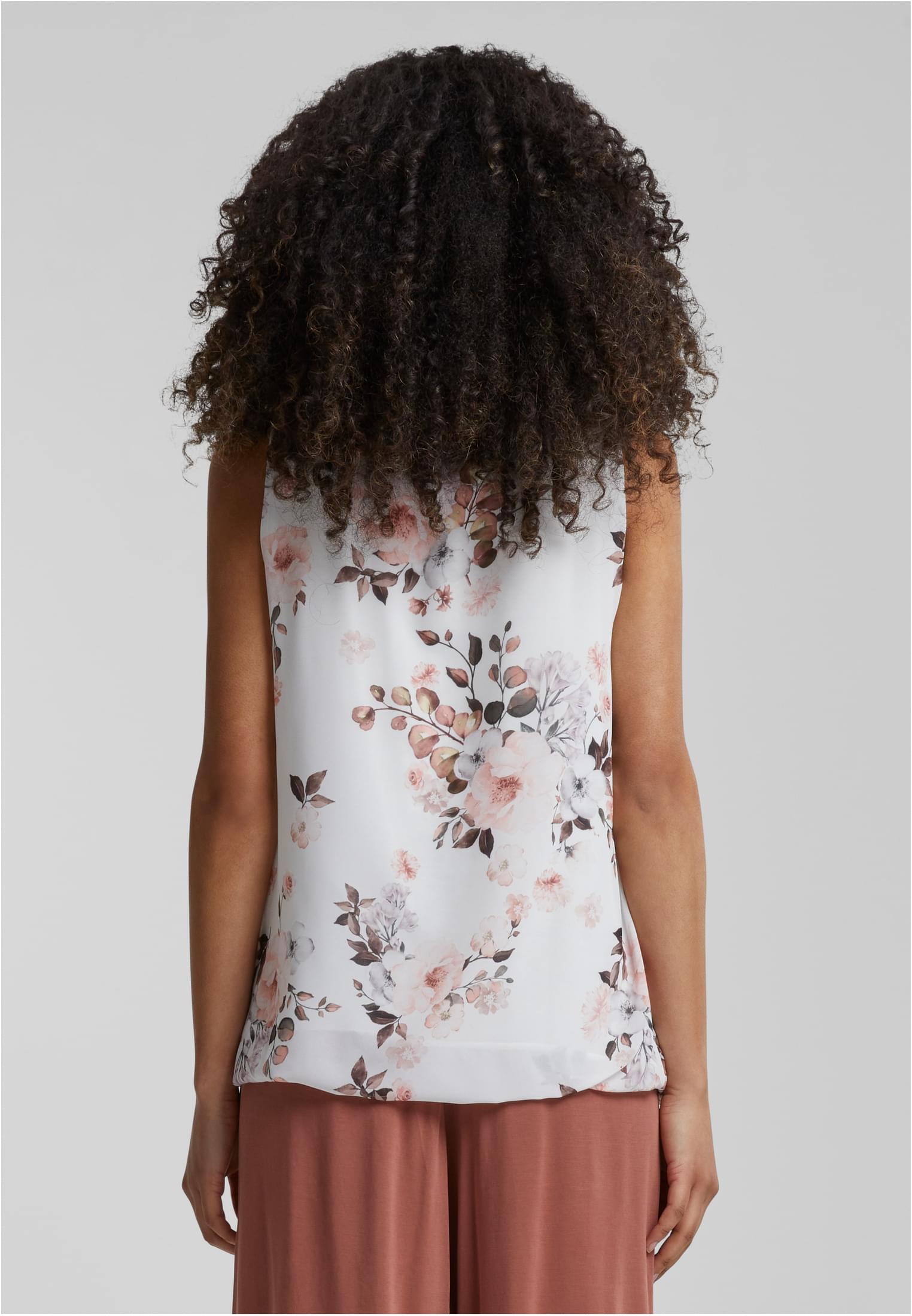 Cloud5ive Damen Chiffon Top mit Blumen Print 2-lagig innen Viskosefutter - related product back image 3