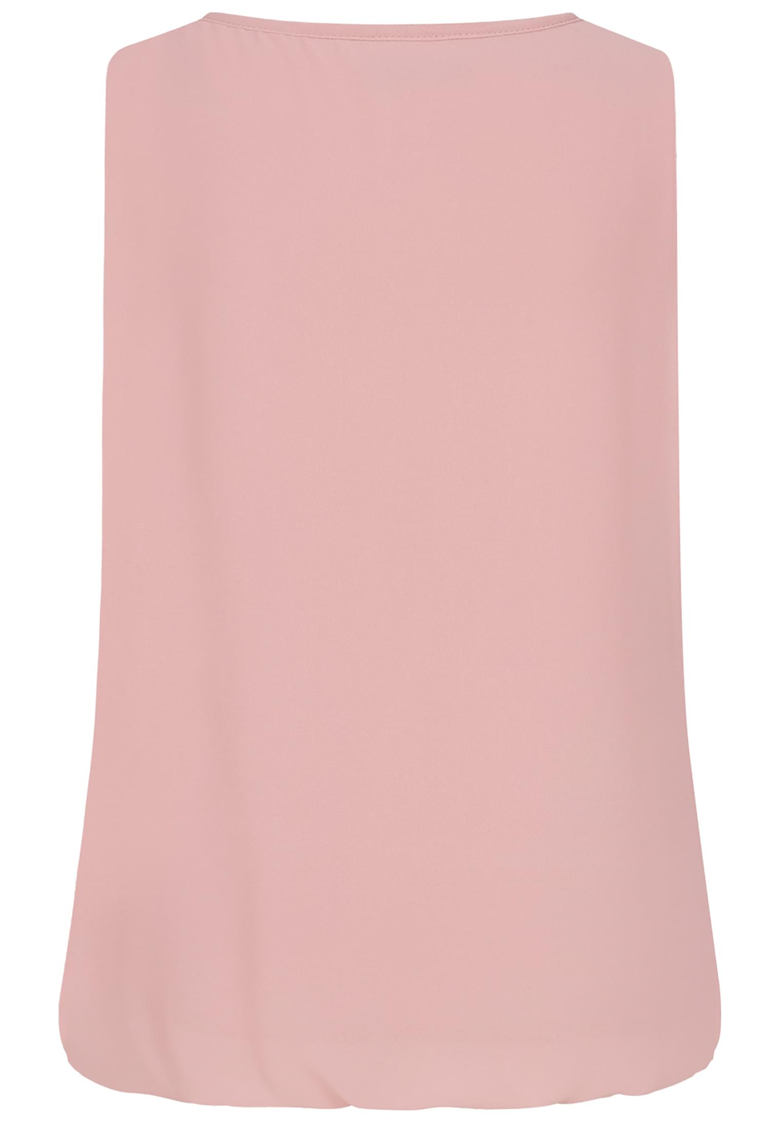 Cloud5ive Damen Chiffon Top mit Schlüsselloch-Kragen und Deko-Schnalle old rose L - variant image 4