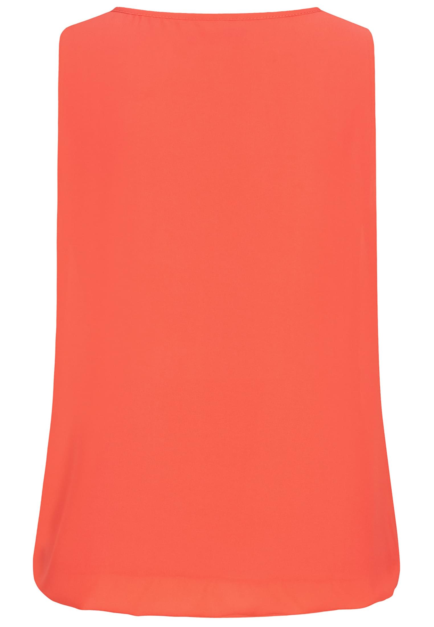 Cloud5ive Damen Chiffon Top mit Schlüsselloch-Kragen und Deko-Schnalle coral rose L - variant image 4