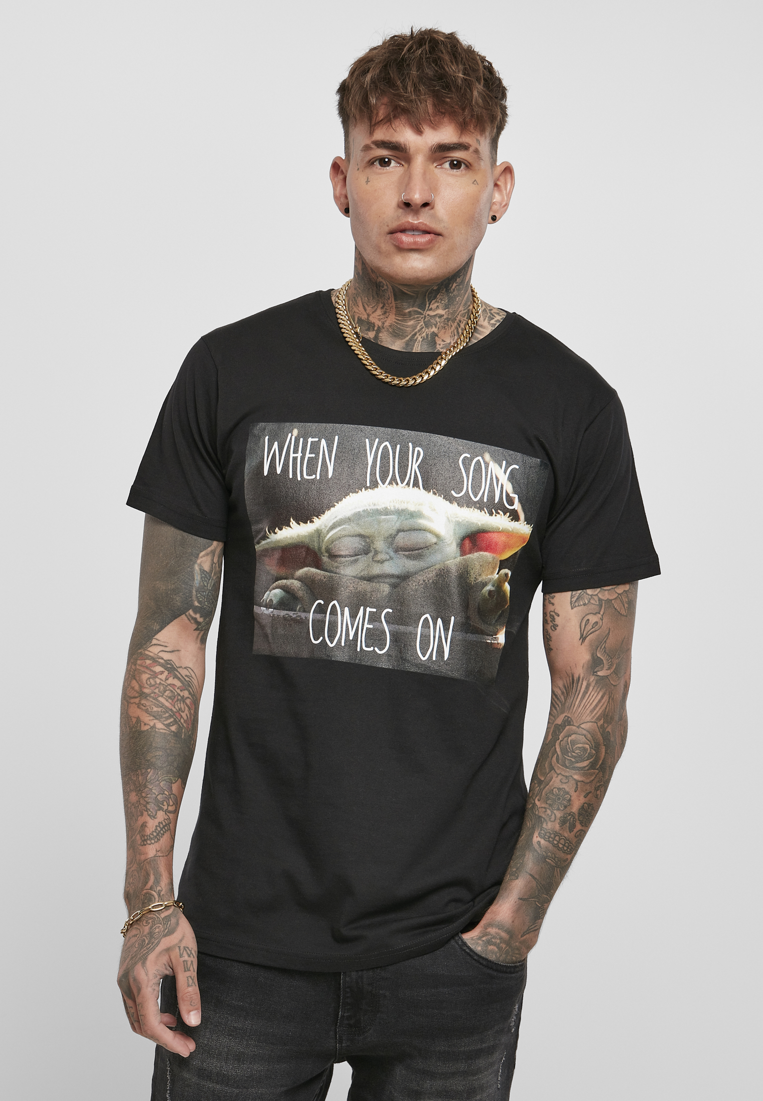 Baby Yoda Song Tee black L - alternate variant 2