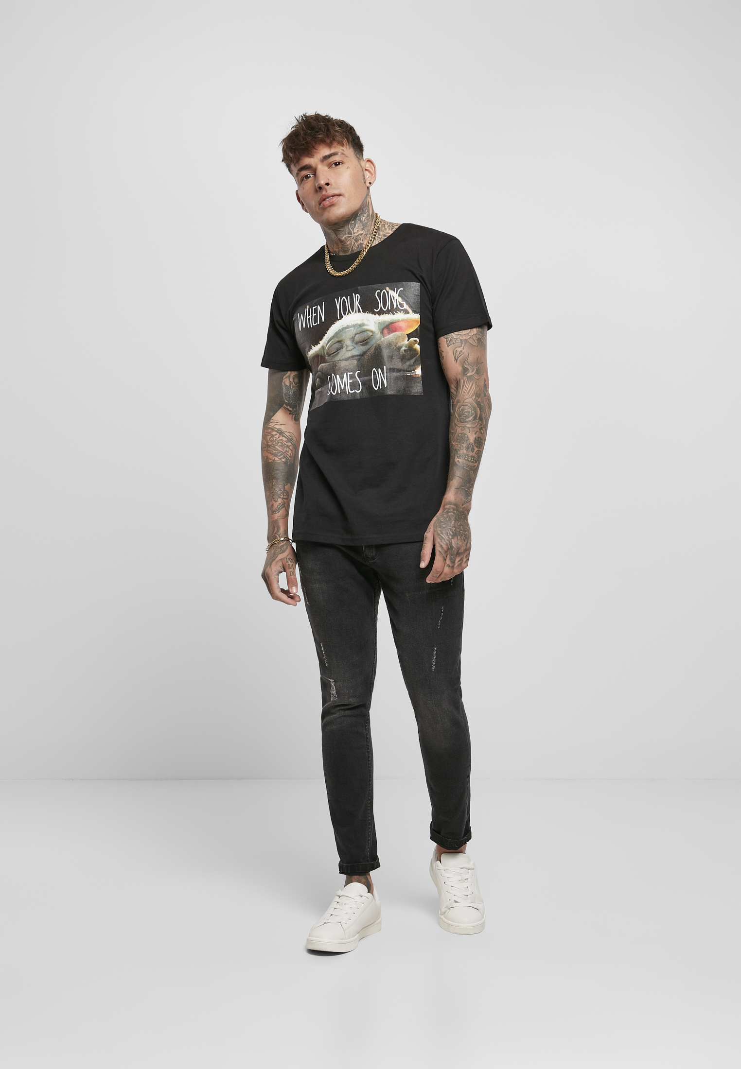 Baby Yoda Song Tee black L - variant image 4