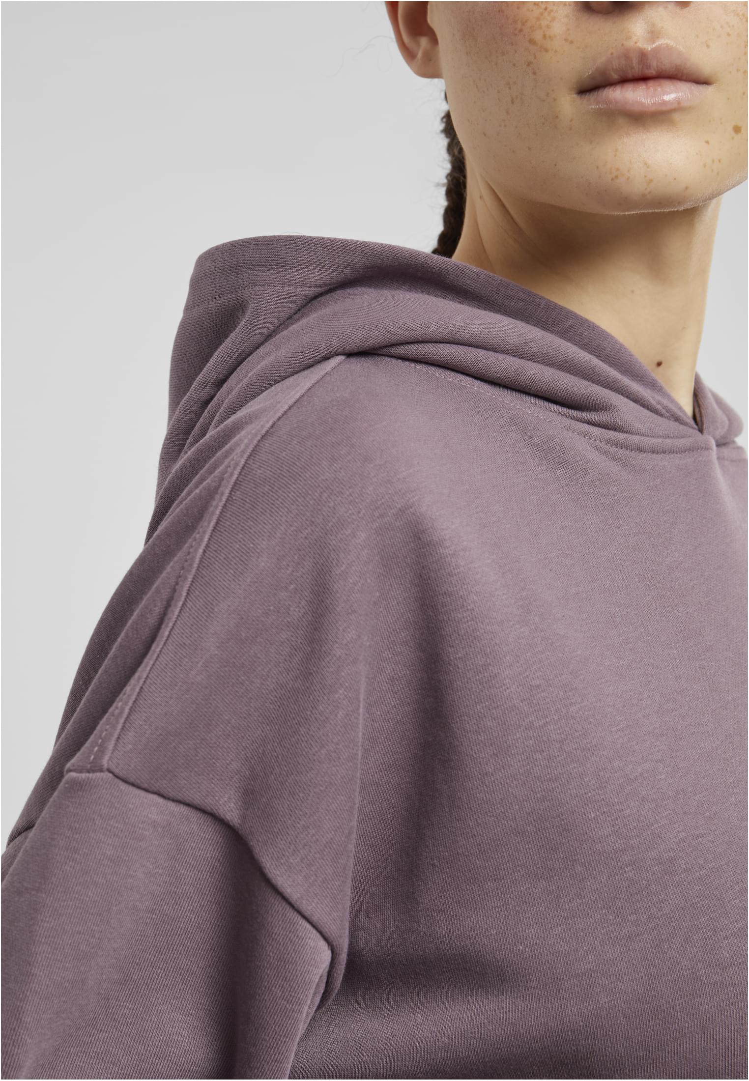 Femmes Coupe Lâche Sweat à Capuche Taille Grande Violet Foncé 3XL
 - variant image 5