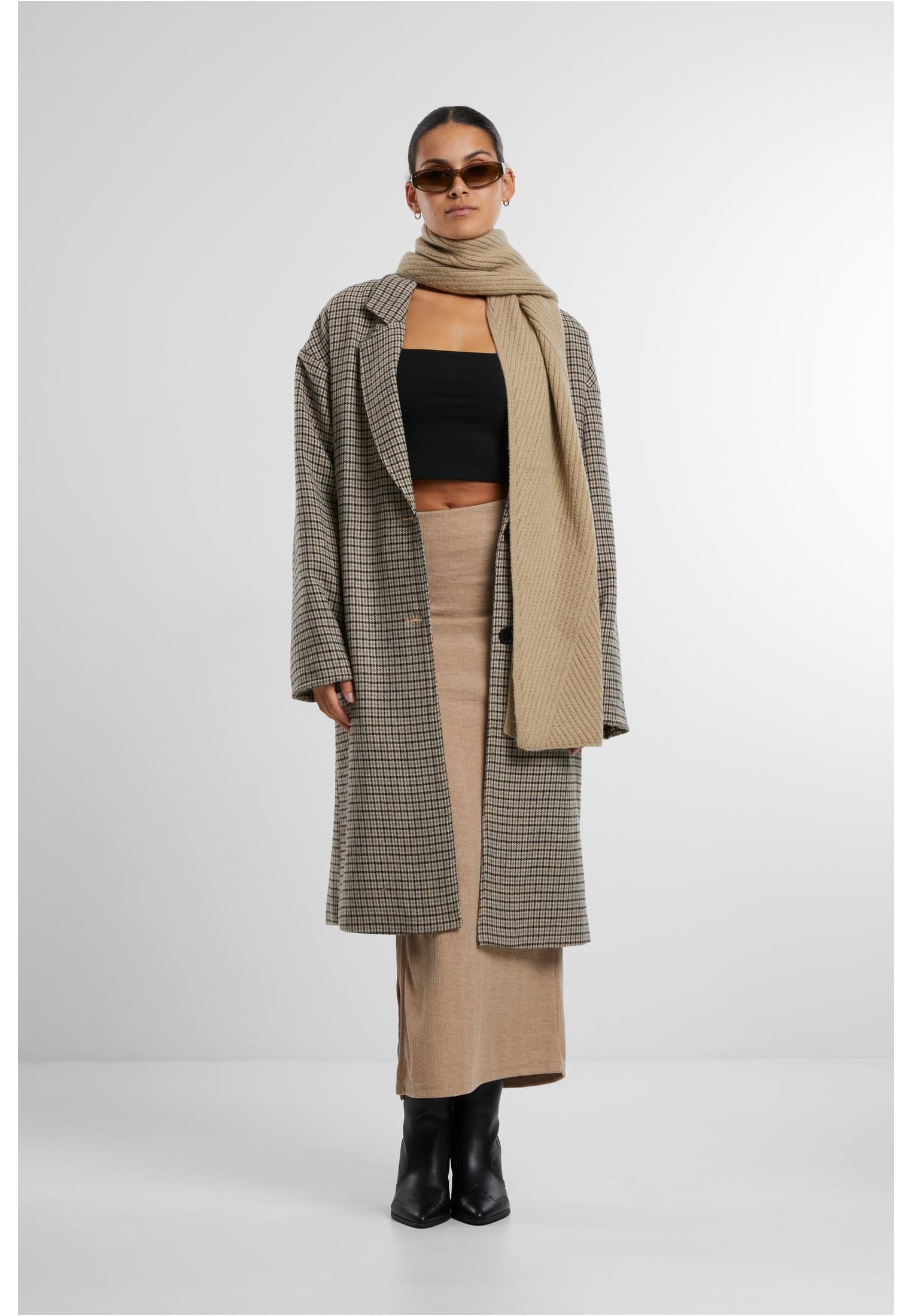 Ladies Rib High Slit Skirt beigemelange L - variant image 4