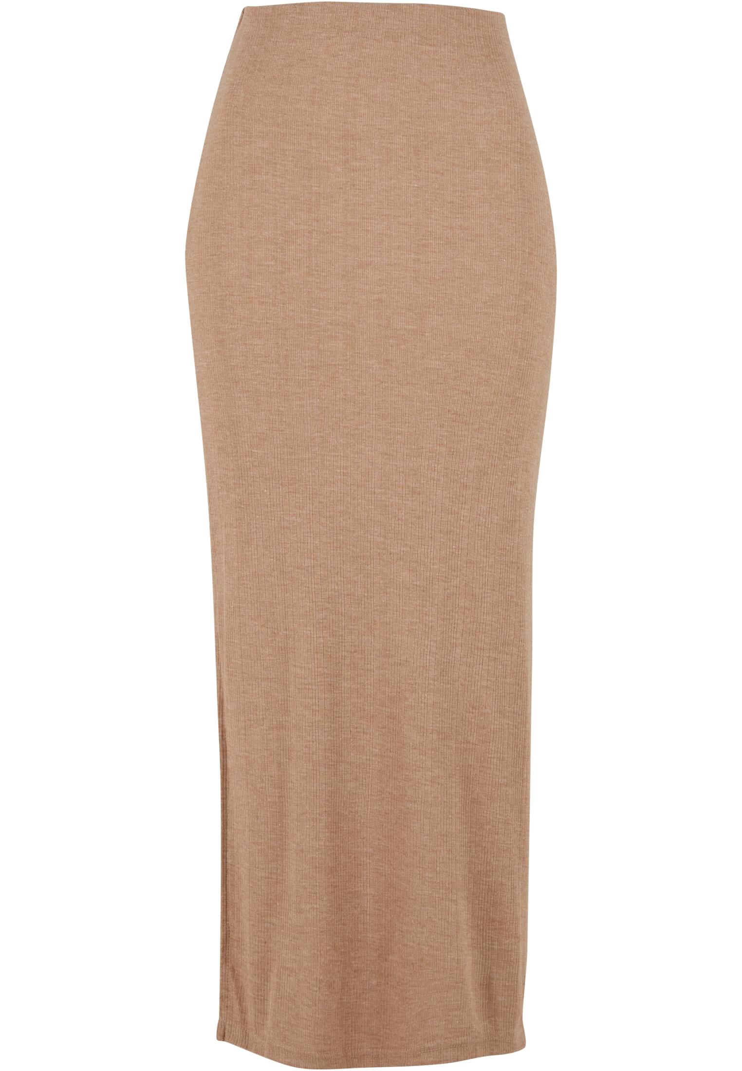 Ladies Rib High Slit Skirt beigemelange L - variant image 5
