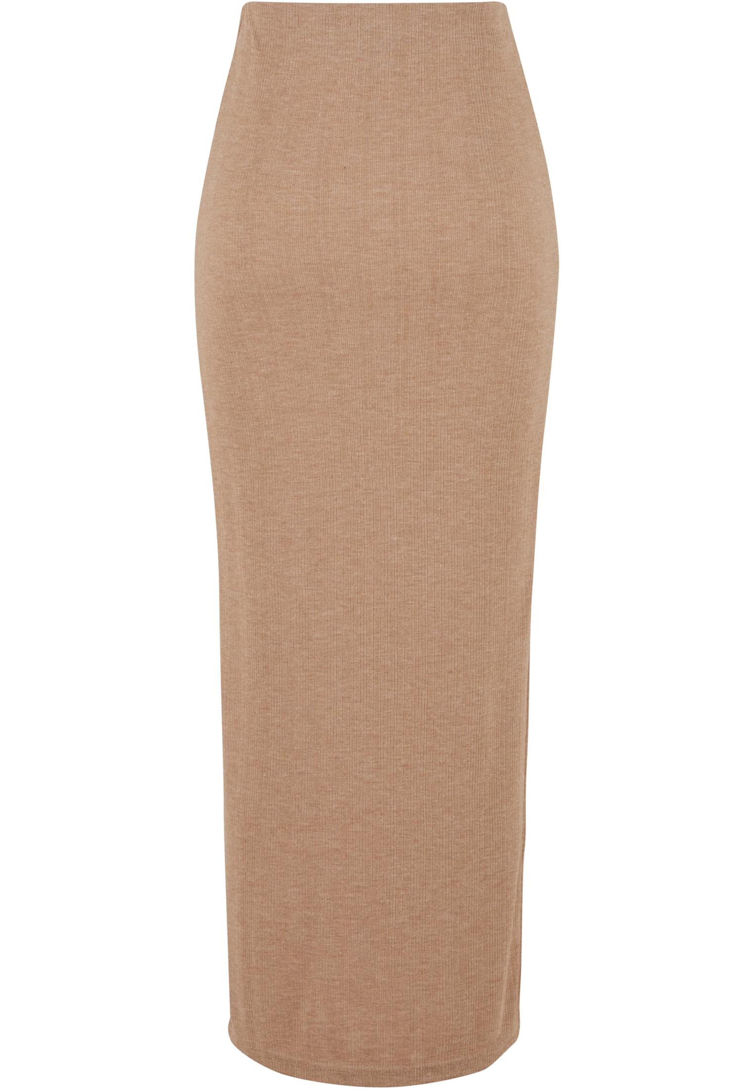 Ladies Rib High Slit Skirt beigemelange L - variant image 6