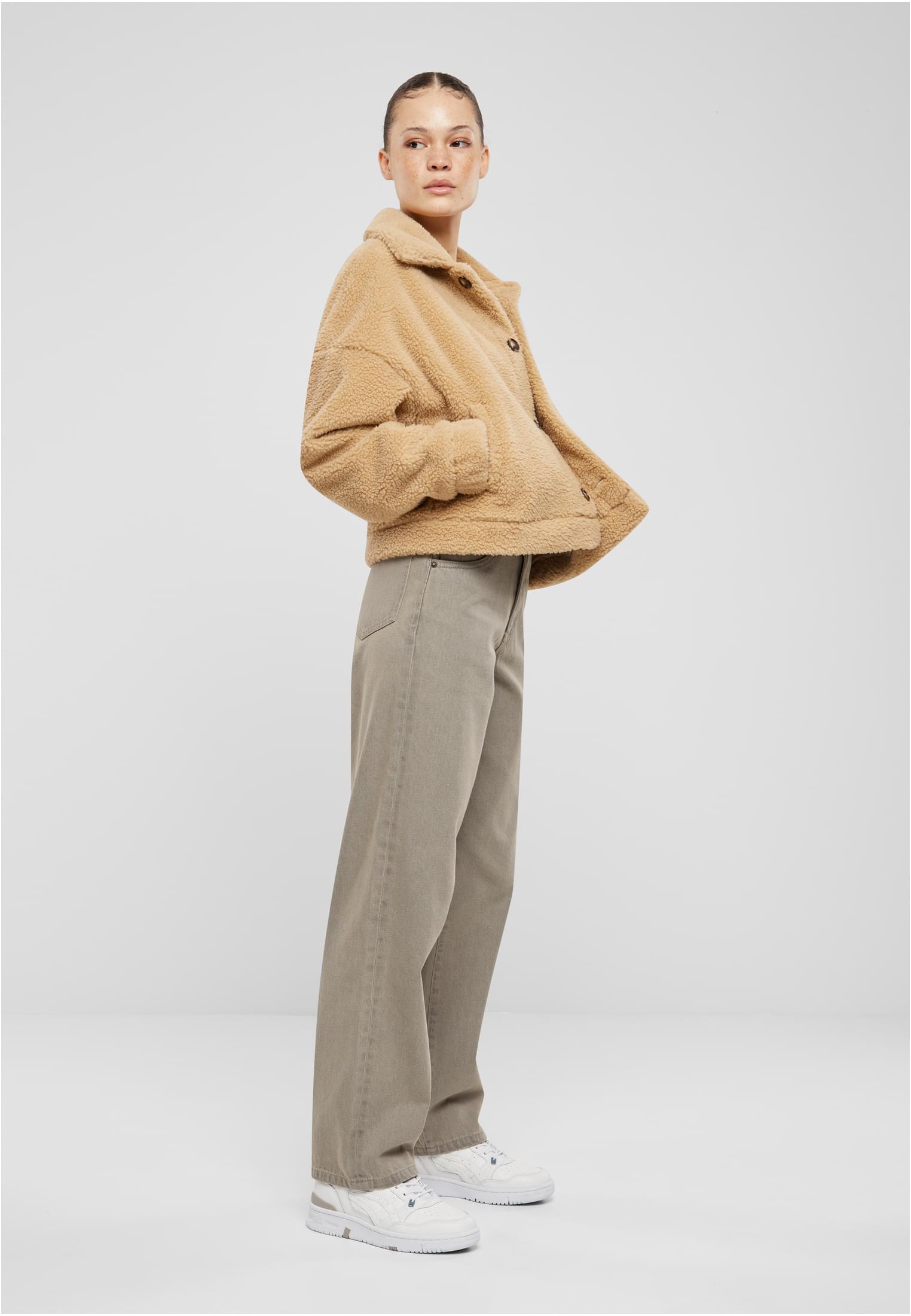 Femmes Veste Sherpa Boutonné Beige Union L
 - variant image 4