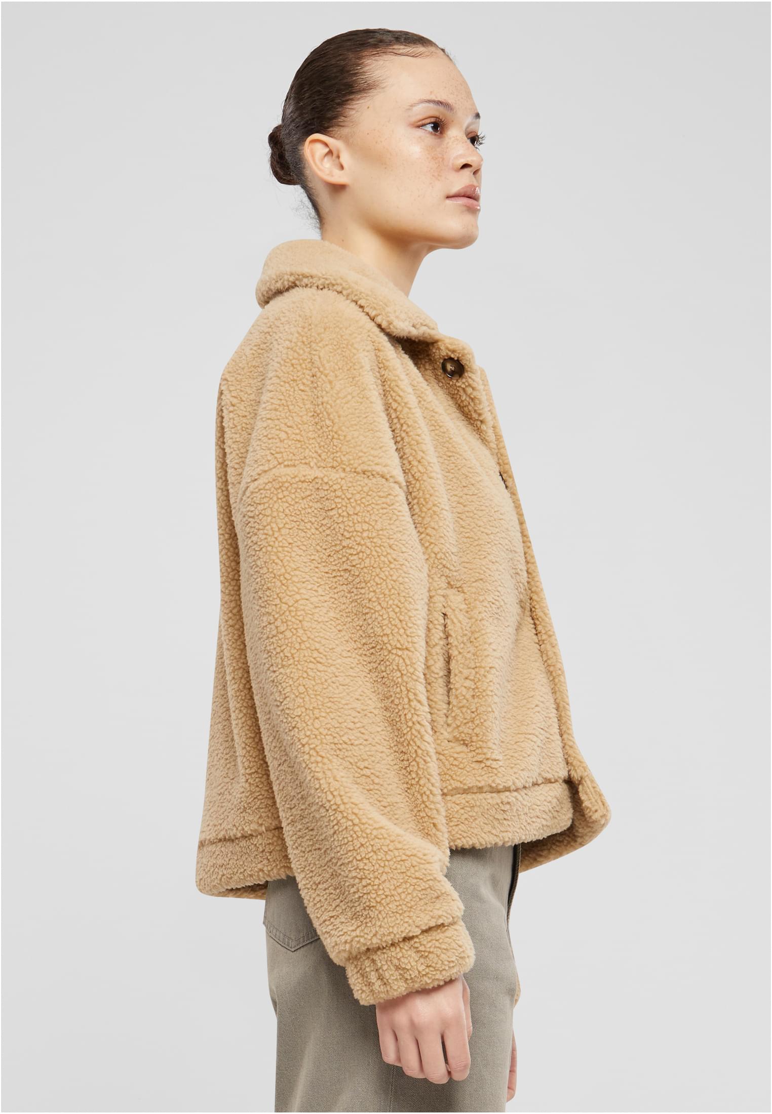 Femmes Veste Sherpa Boutonné Beige Union L
 - variant image 3