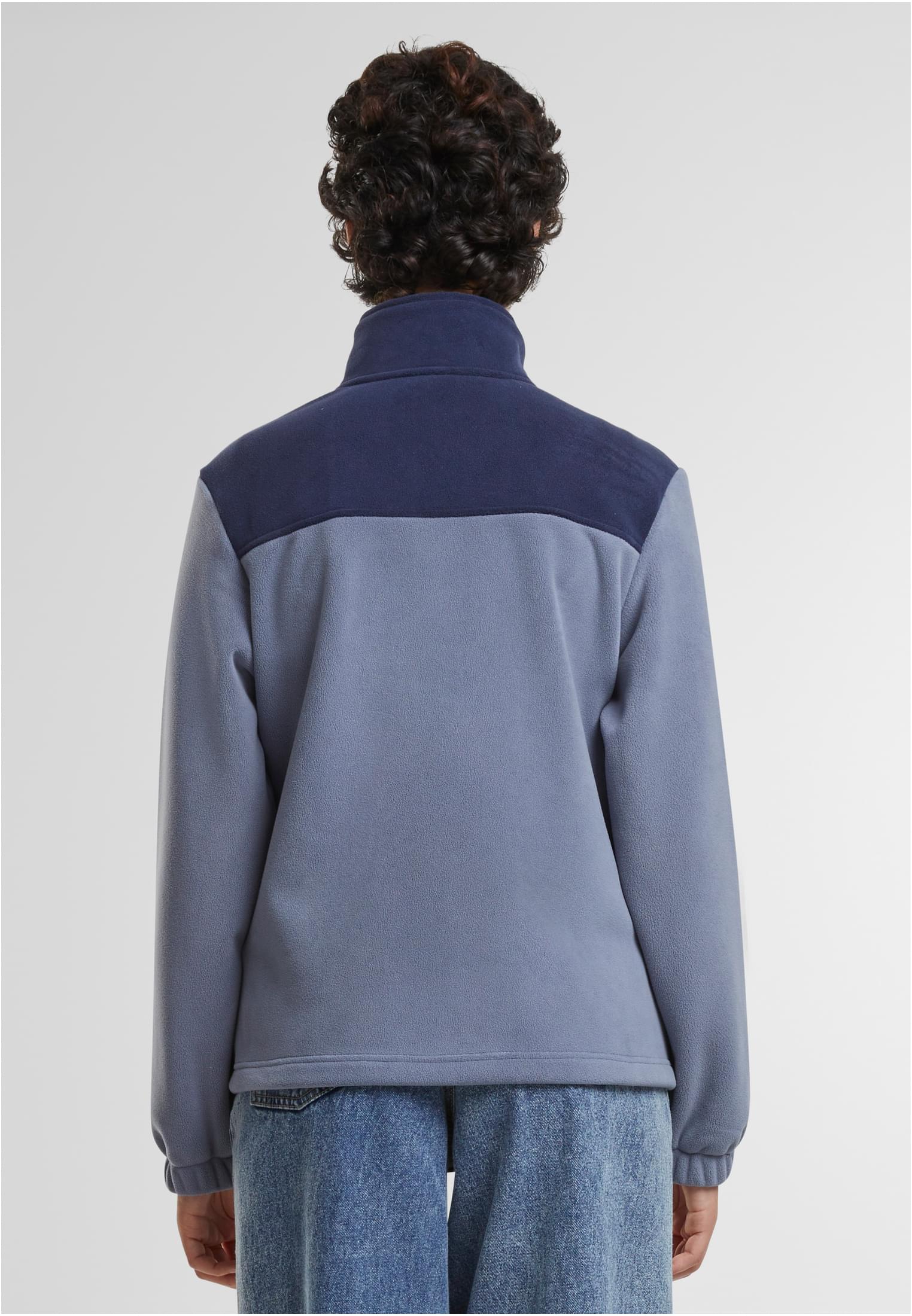 Ladies Double Polarfleece Jacket navy/cloudsky 3XL - variant image 1